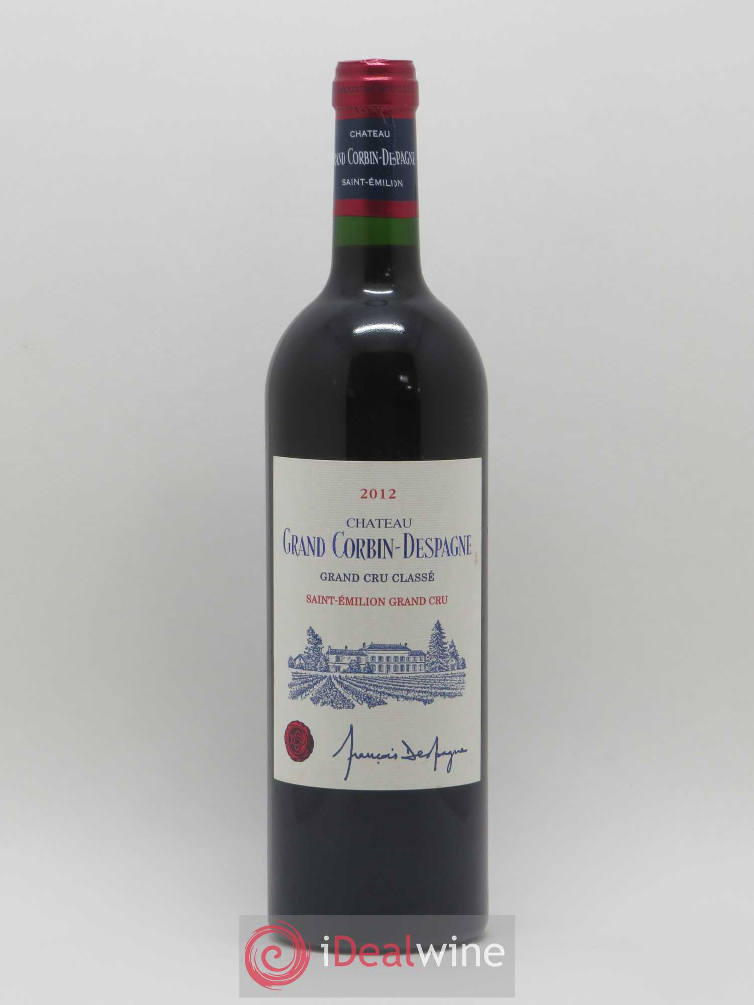 Château Grand Corbin Despagne Grand Cru Classé 2012 - Lot de 1 bouteille - 0
