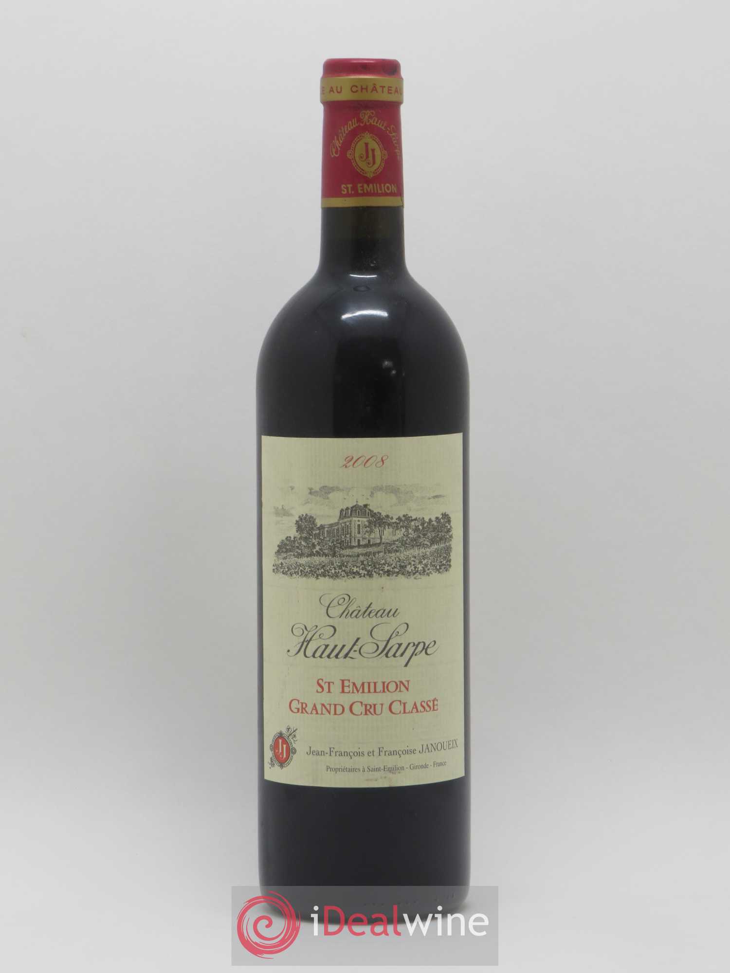 Château Haut Sarpe Grand Cru Classé 2008 - Lot de 1 bouteille - 0