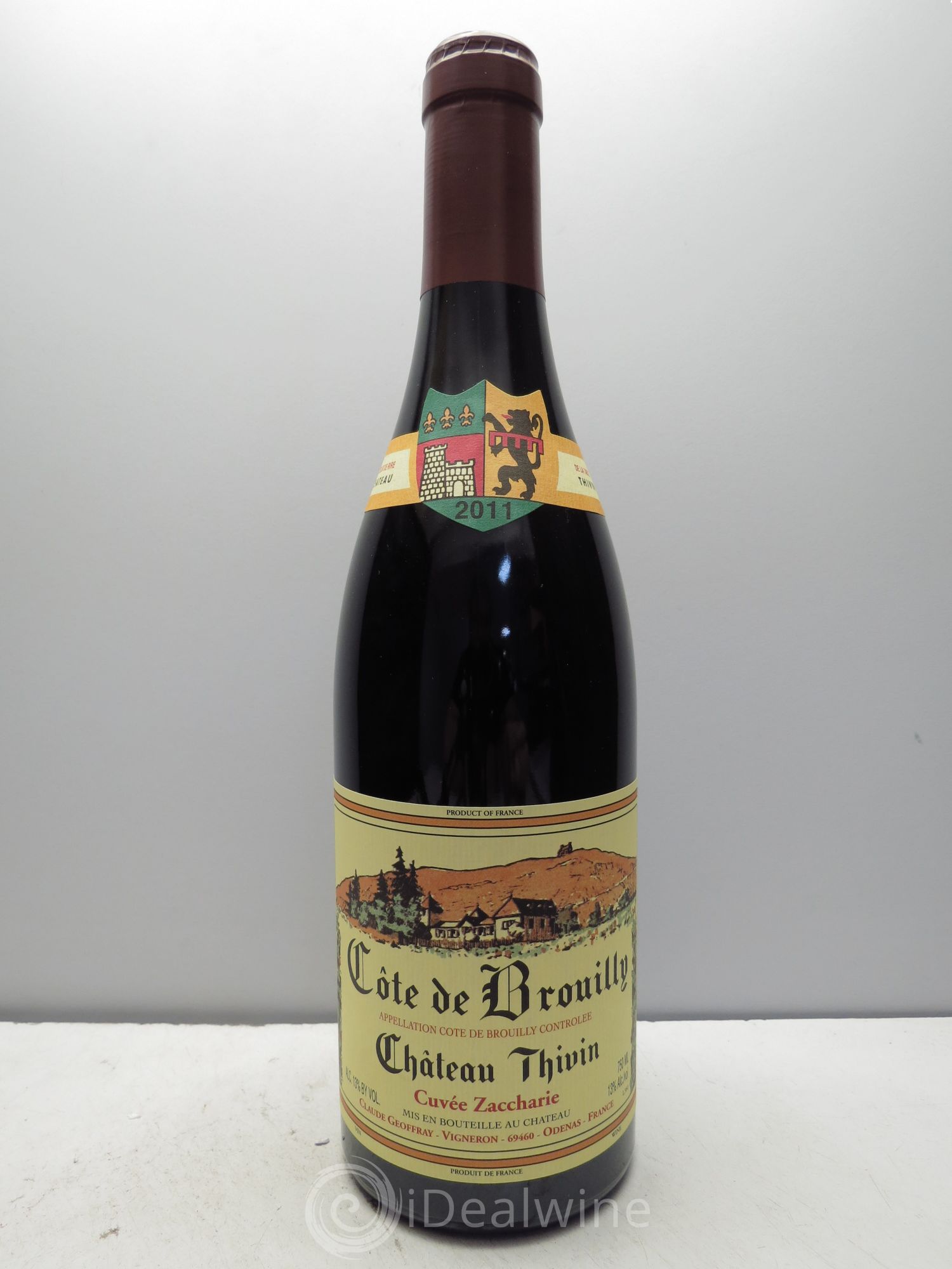 Côte de Brouilly Cuvée Zaccharie Château Thivin 2011 - Posten von 1 Flasche - 0