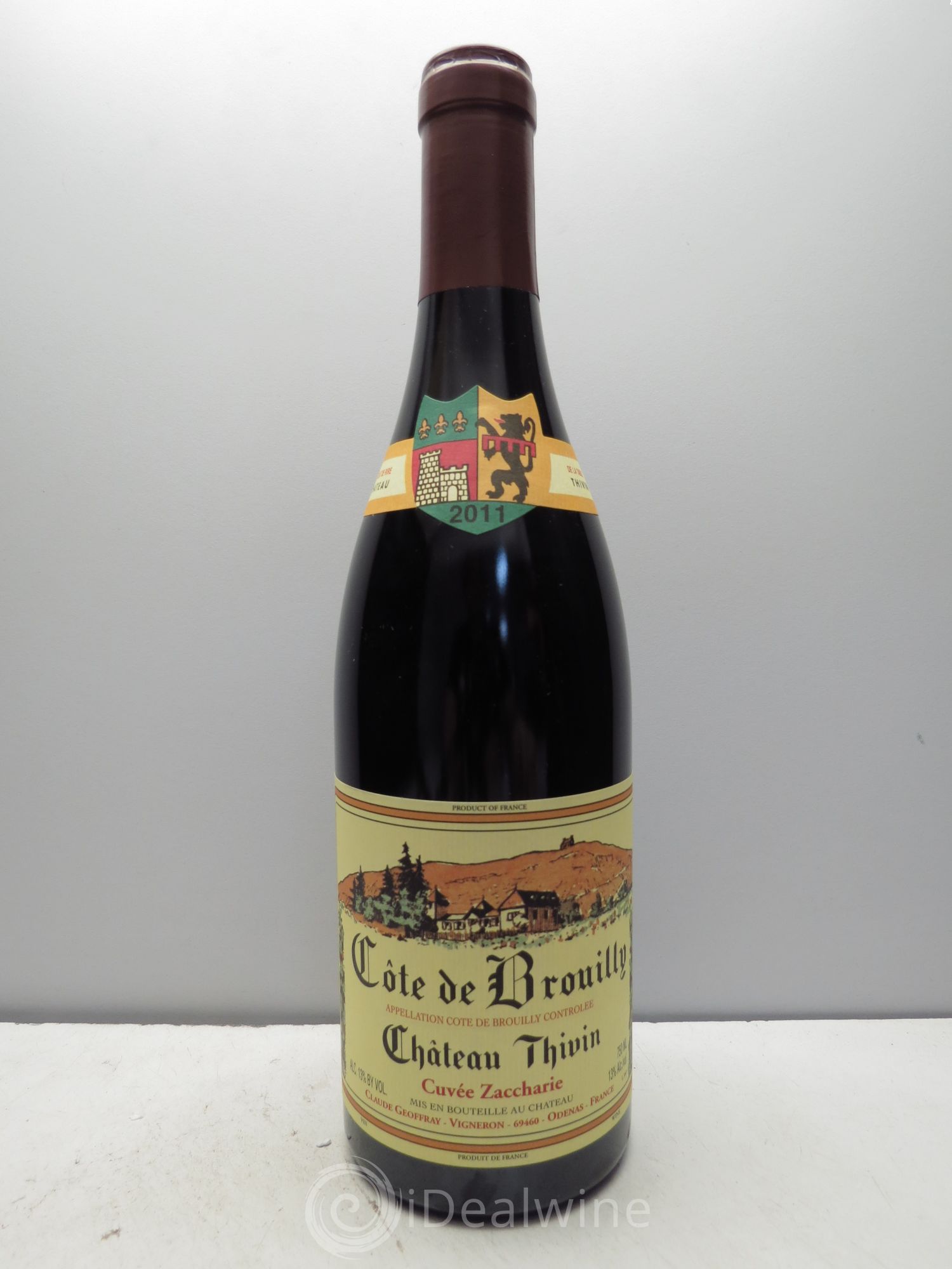 Côte de Brouilly Cuvée Zaccharie Château Thivin 2011 - Posten von 1 Flasche - 0