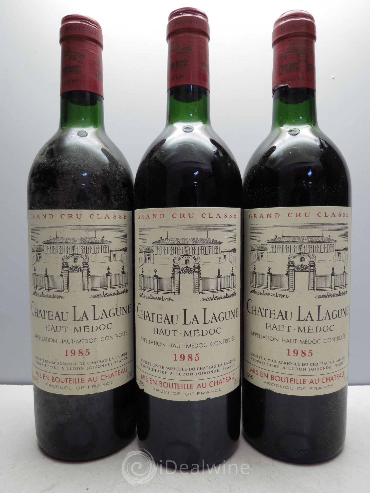 Château la Lagune 3ème Grand Cru Classé 1985 - Lot de 3 bouteilles - 0