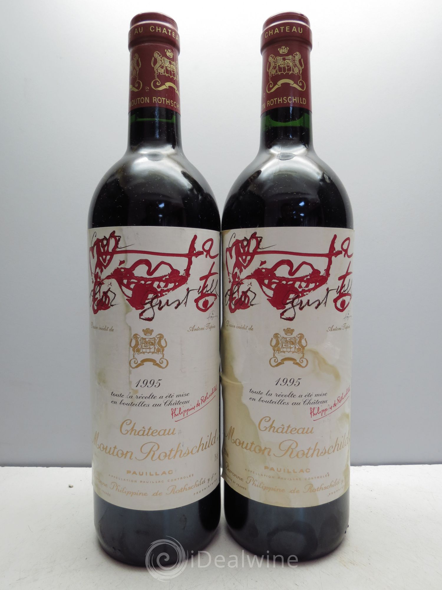 Château Mouton Rothschild 1er Grand Cru Classé 1995 - Lot de 2 bouteilles - 0