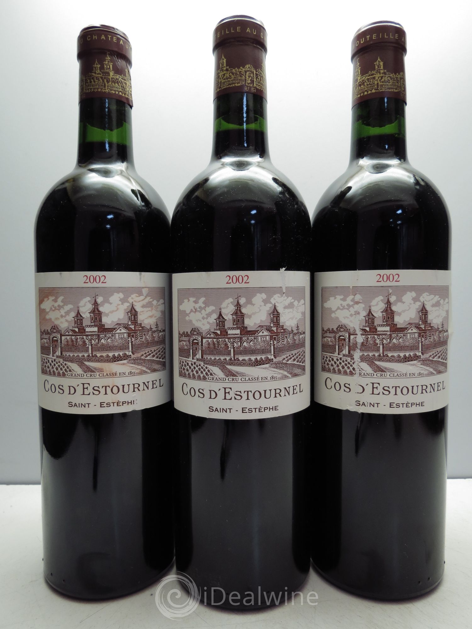 Cos d'Estournel 2ème Grand Cru Classé 2002 - Lot de 3 bouteilles - 0