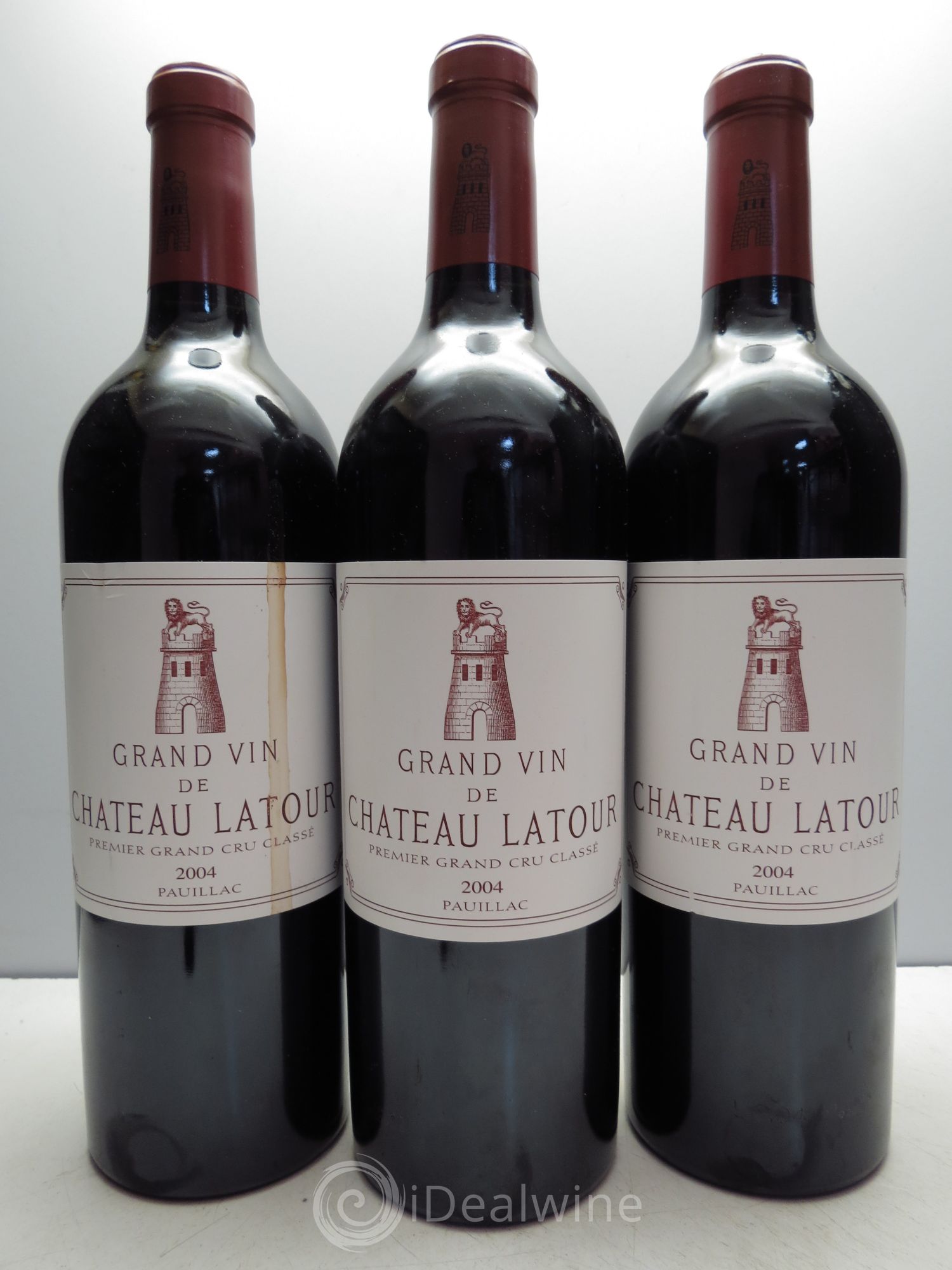 Château Latour 1er Grand Cru Classé 2004 - Lot de 3 bouteilles - 0