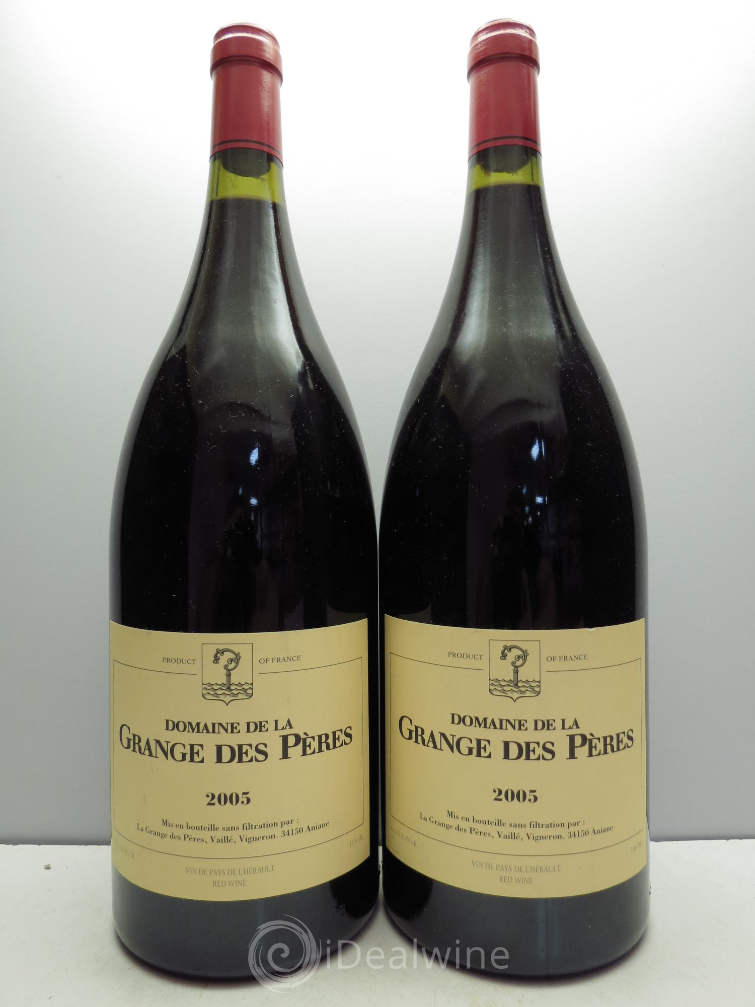 Pays d'Hérault Grange des Pères Laurent Vaillé 2005 - Lot de 2 magnums - 0