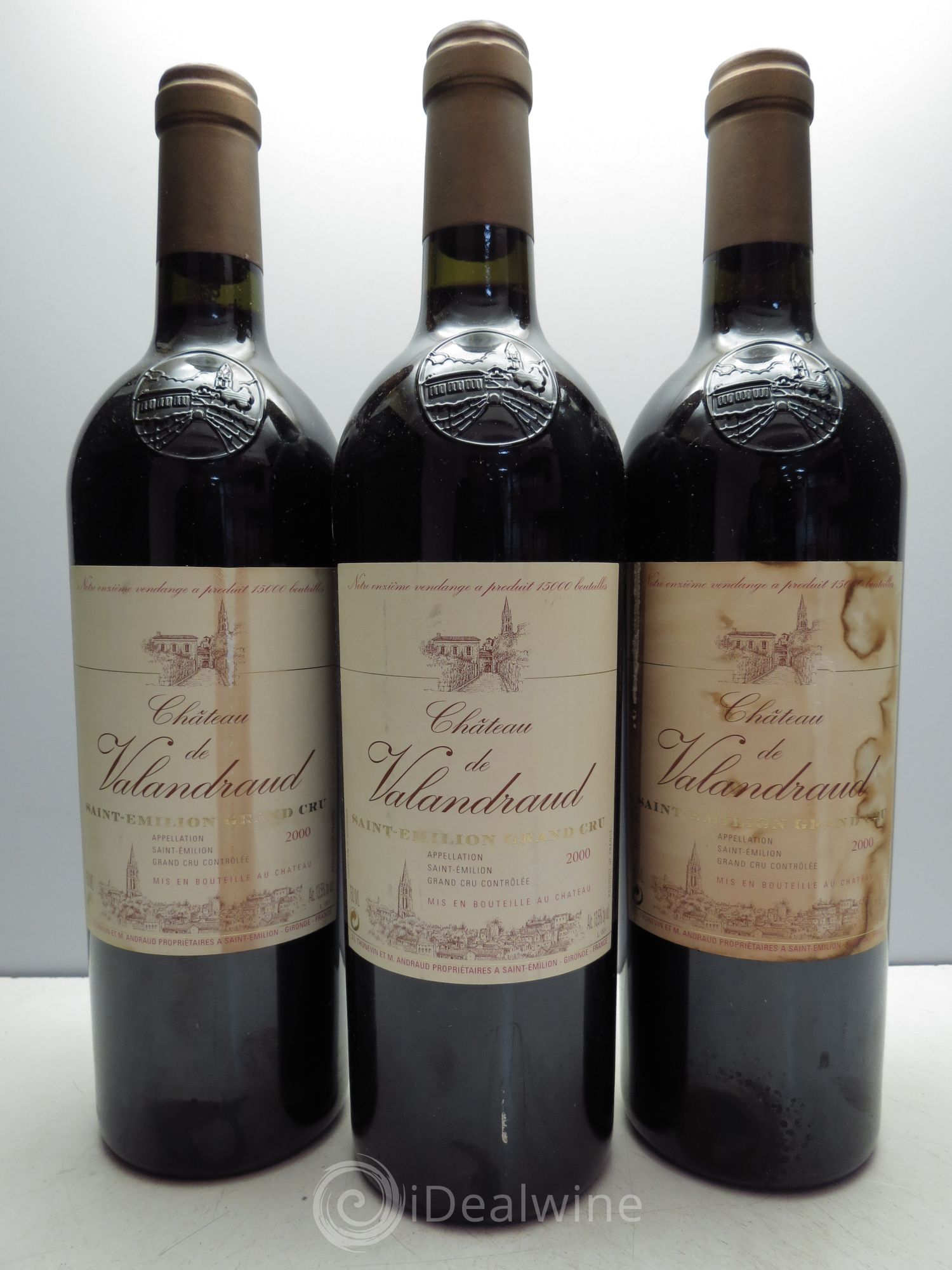 Château de Valandraud 2000 - Lot de 3 bouteilles - 0