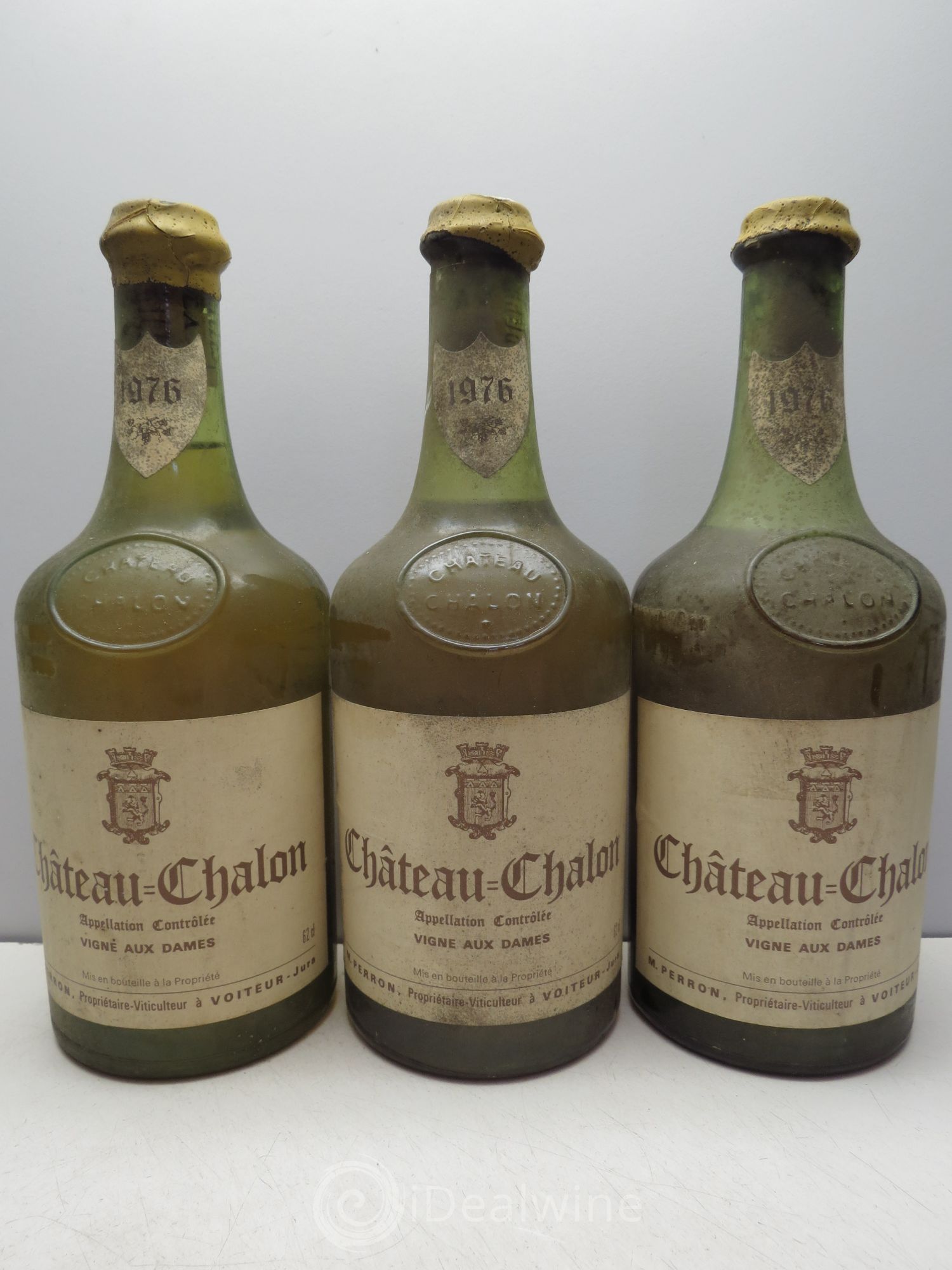 Château-Chalon Vigne Aux Dames M.Perron 1976 - Posten von 3 Flaschen - 0