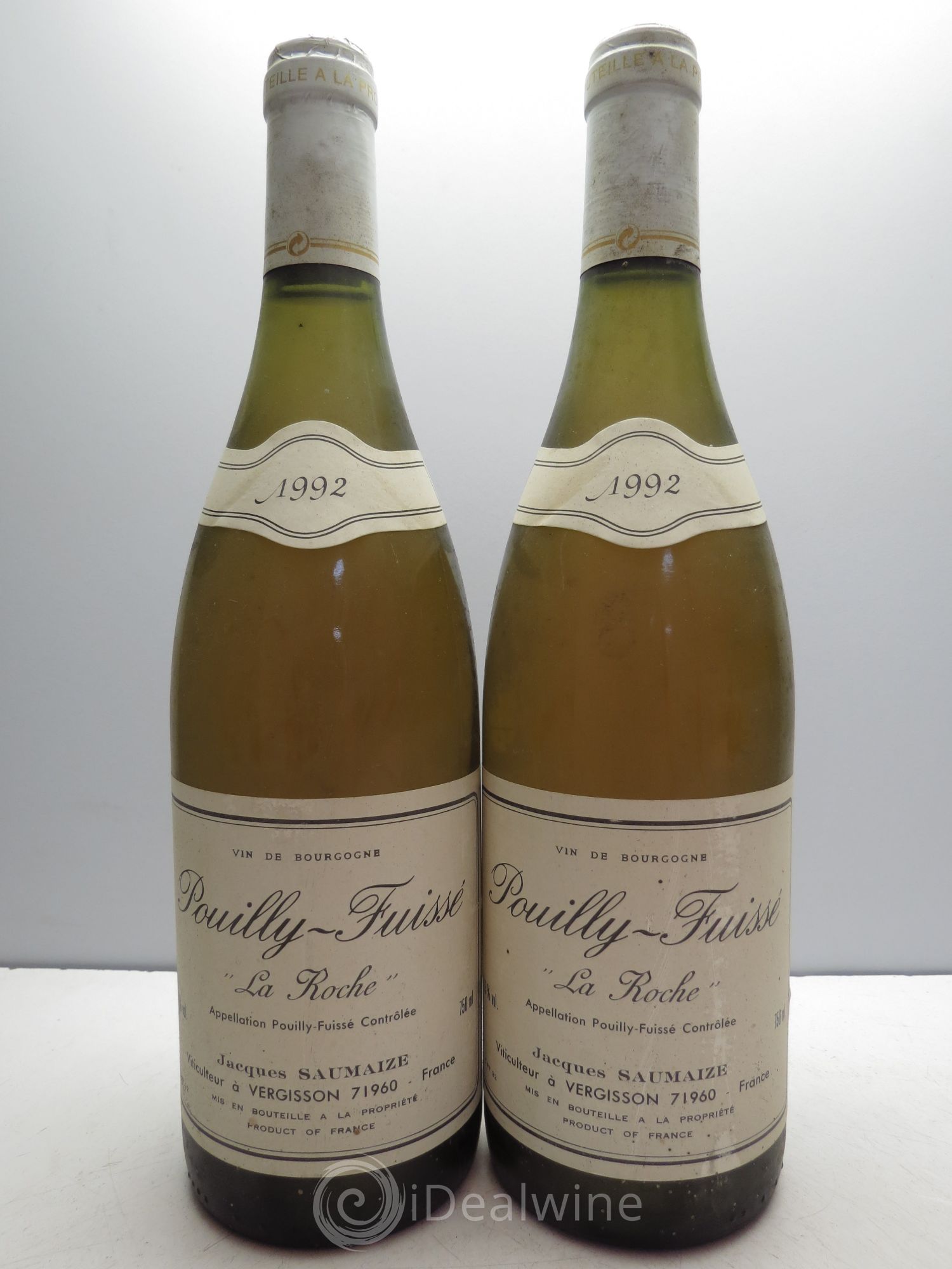 Pouilly-Fuissé La Roche (sans prix de réserve / no reserve) 1992 - Posten von 2 Flaschen - 0