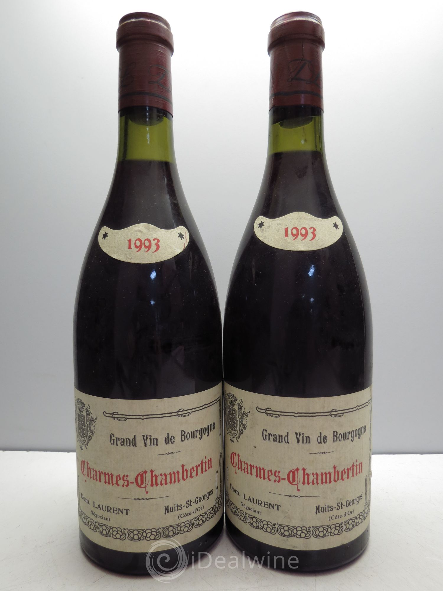 Charmes-Chambertin Grand Cru Dom.Laurent 1993 - Lot de 2 bouteilles - 0