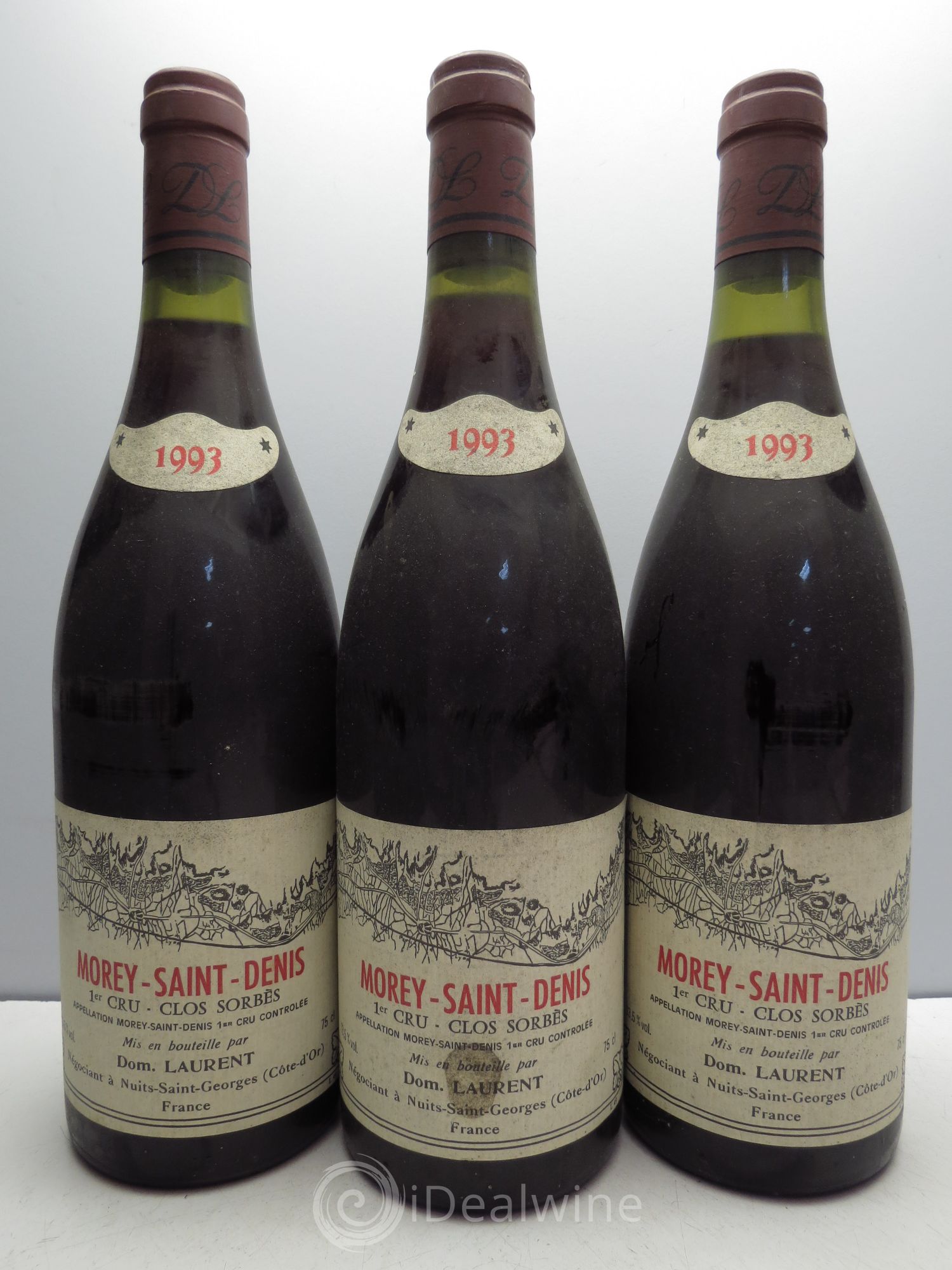 Morey-Saint-Denis 1er Cru (sans prix de réserve / no reserve) 1993 - Lotto di 3 bottiglie - 0