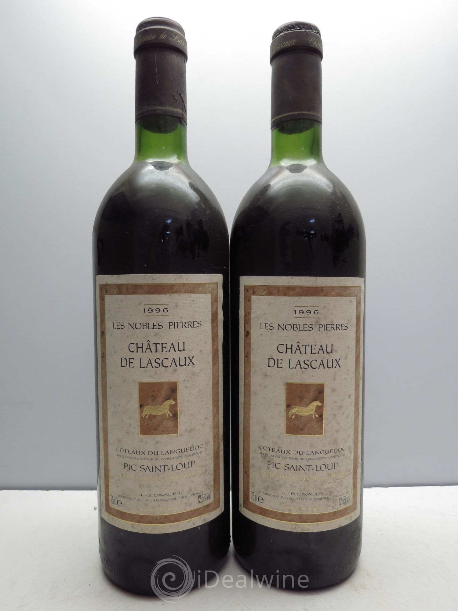 Coteaux du Languedoc Pic Saint Loup Château de Lascaux Les Nobles Pierres (sans prix de réserve / no reserve) 1996 - Posten von 2 Flaschen - 0
