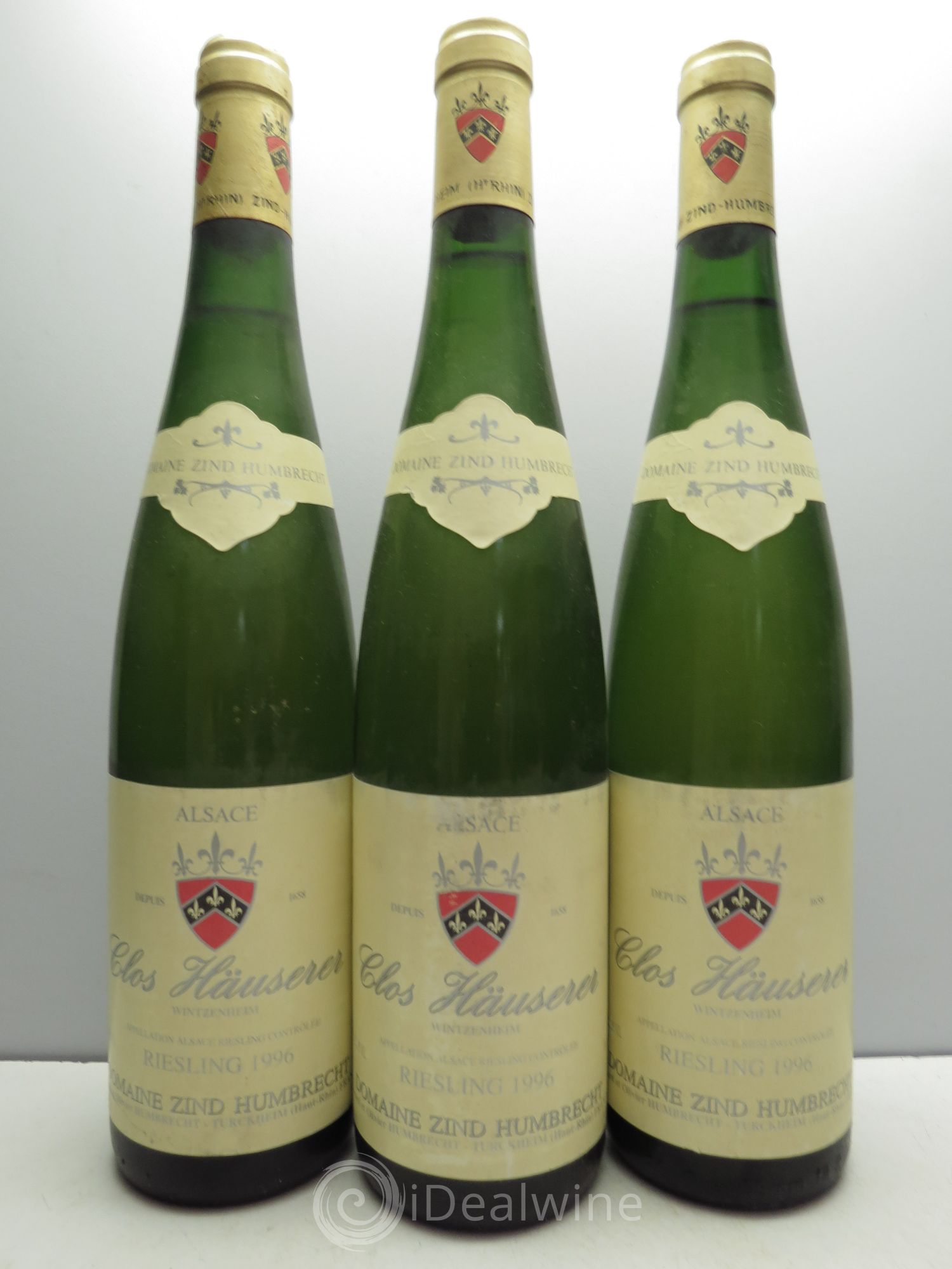 Alsace Riesling Clos Hauserer Zind-Humbrecht (Domaine) 1996 - Lot de 3 bouteilles - 0
