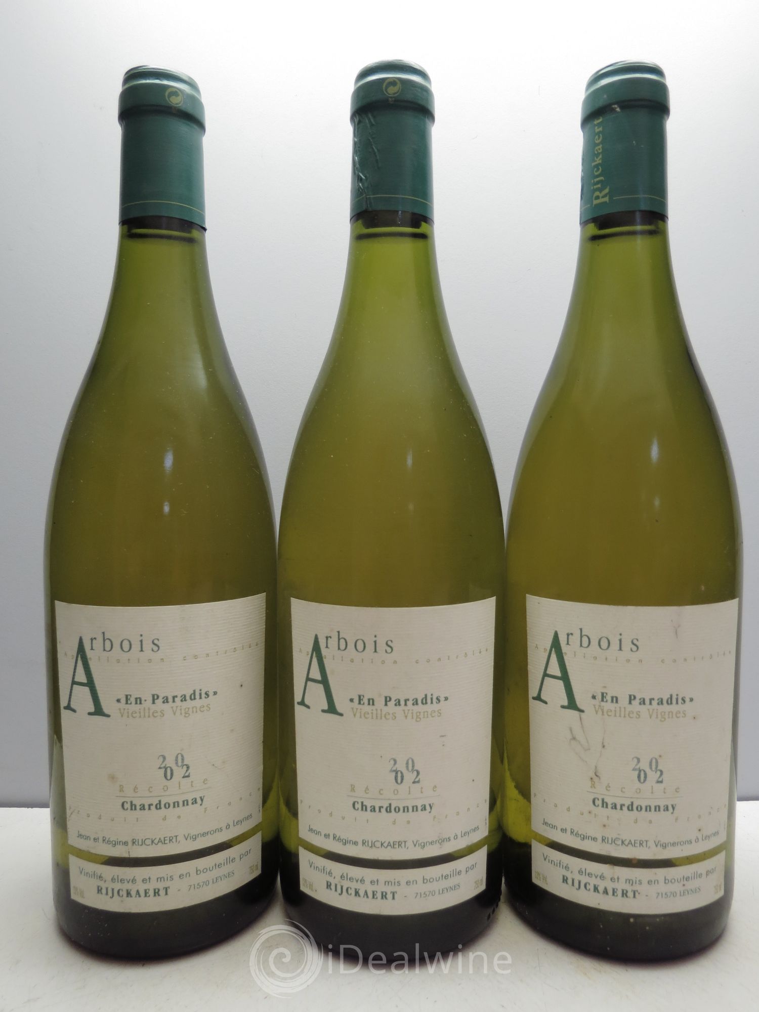 Arbois En Paradis Vieilles Vignes Chardonnay Rijckaert 2002 - Posten von 3 Flaschen - 0