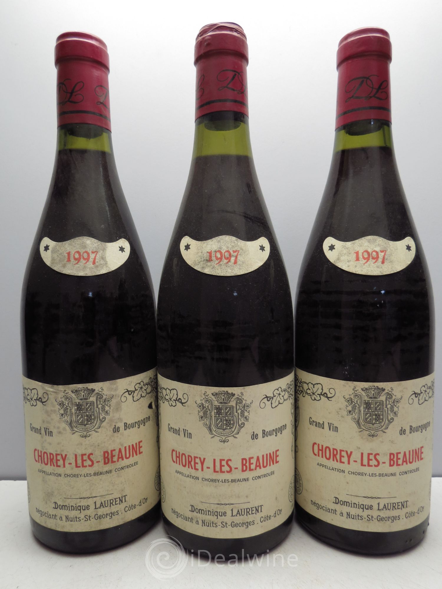 Chorey-lès-Beaune Dominique Laurent (sans prix de réserve / no reserve) 1997 - Posten von 3 Flaschen - 0