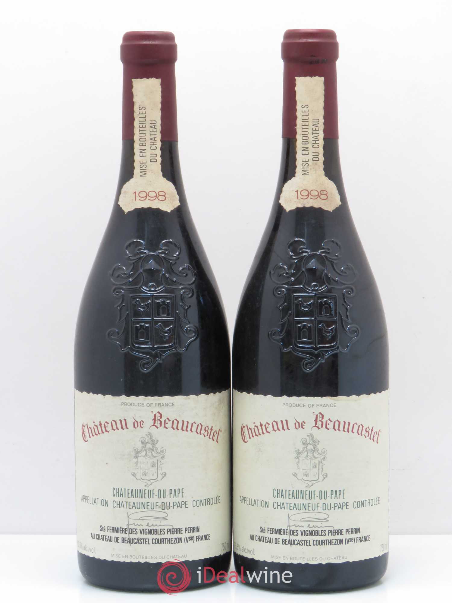 Châteauneuf-du-Pape Château de Beaucastel Famille Perrin (sans prix de réserve) 1998 - Lot de 2 bouteilles - 0