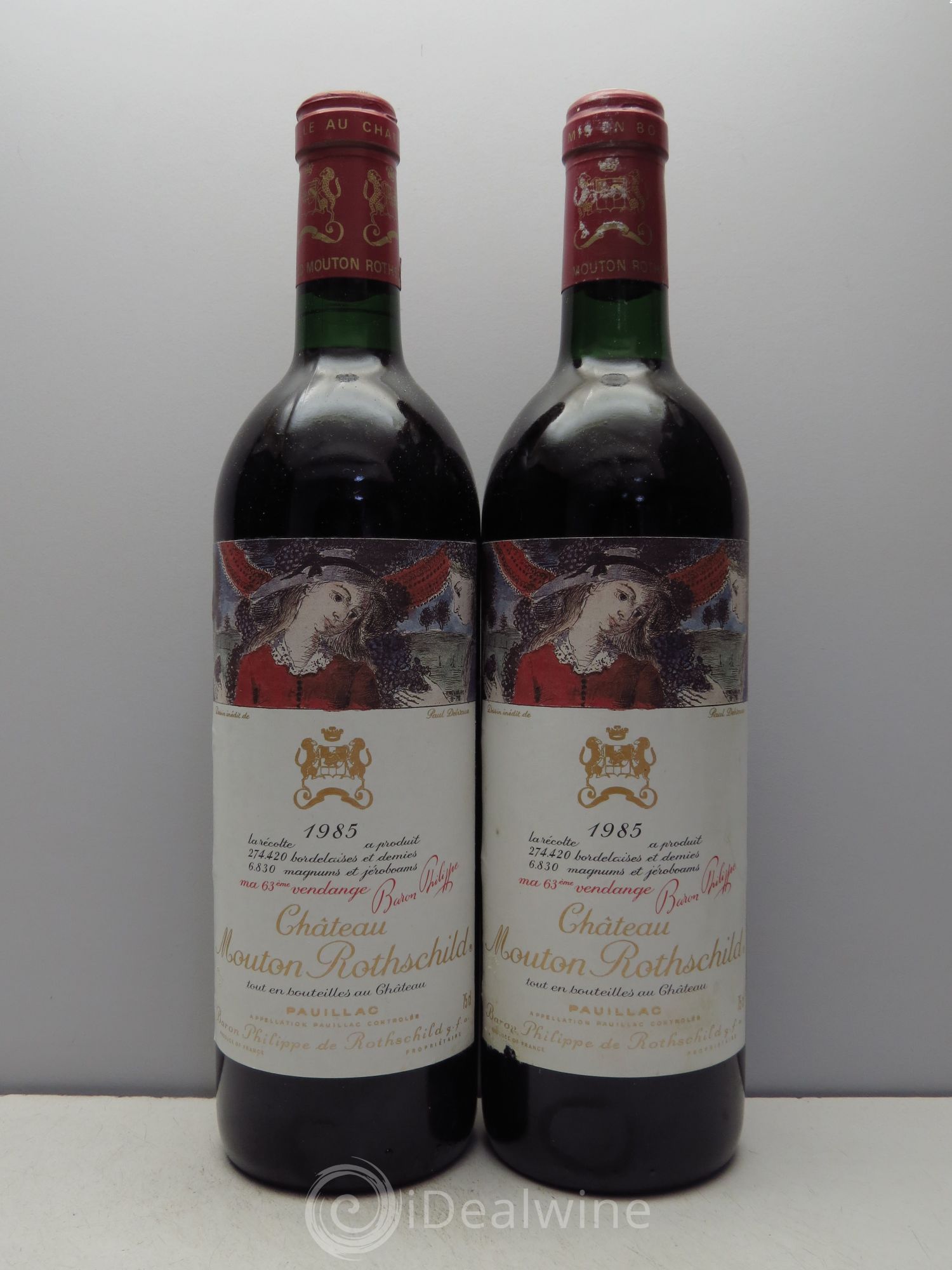 Château Mouton Rothschild 1er Grand Cru Classé 1985 - Lot de 6 bouteilles - 3