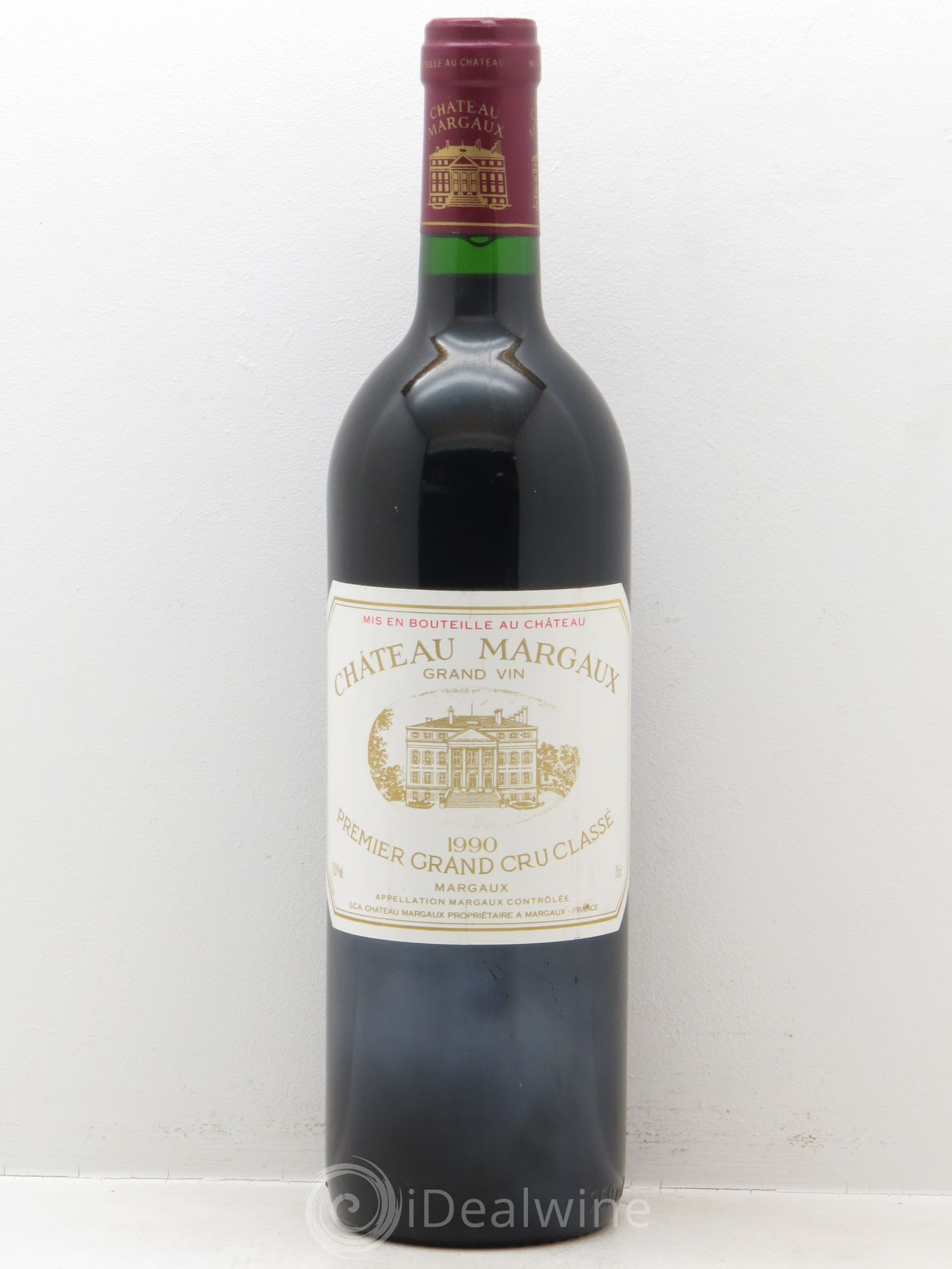 Château Margaux 1er Grand Cru Classé 1990 - Lot de 1 bouteille - 0