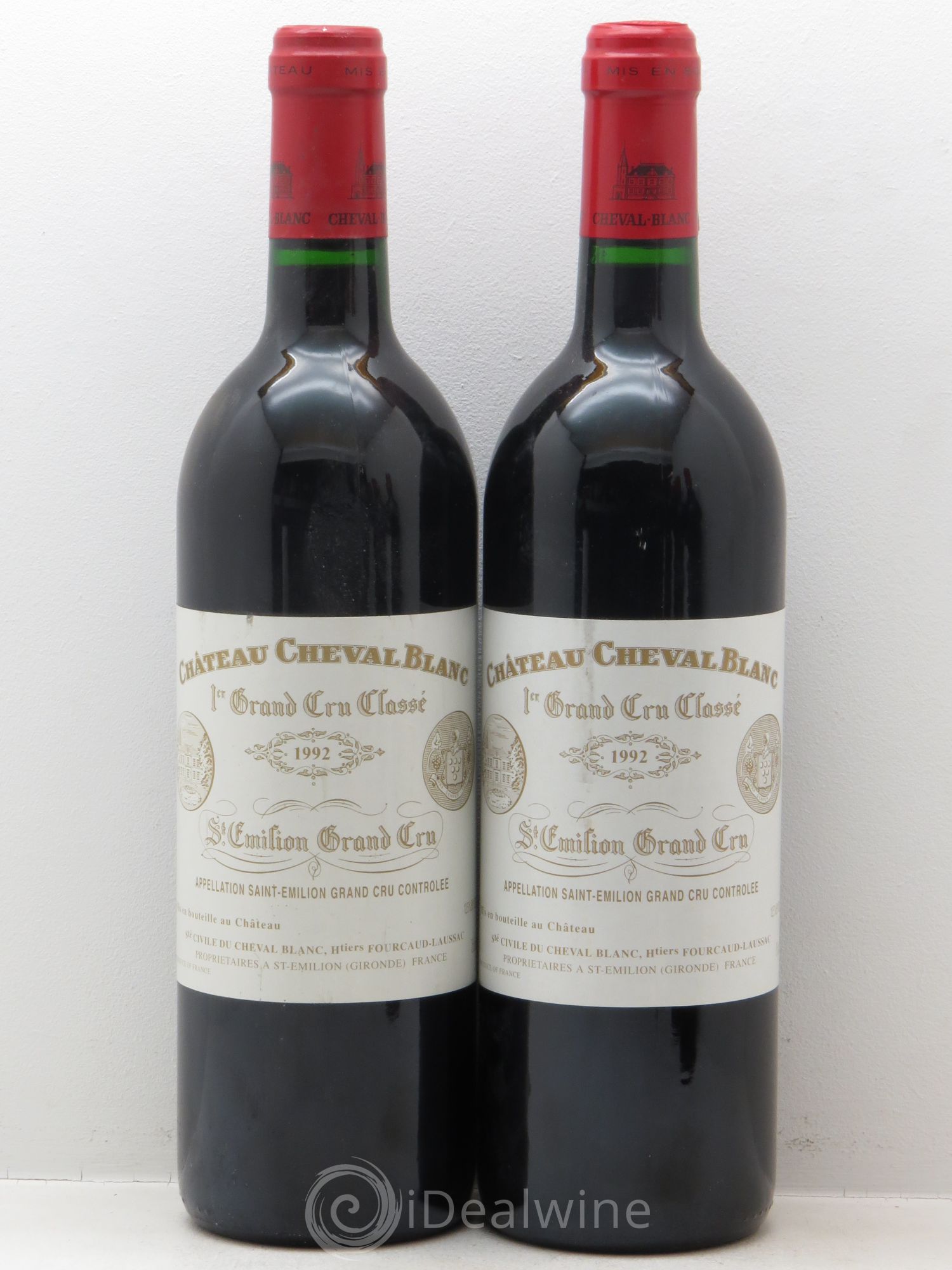 Château Cheval Blanc 1er Grand Cru Classé A 1992 - Lot de 6 bouteilles - 1