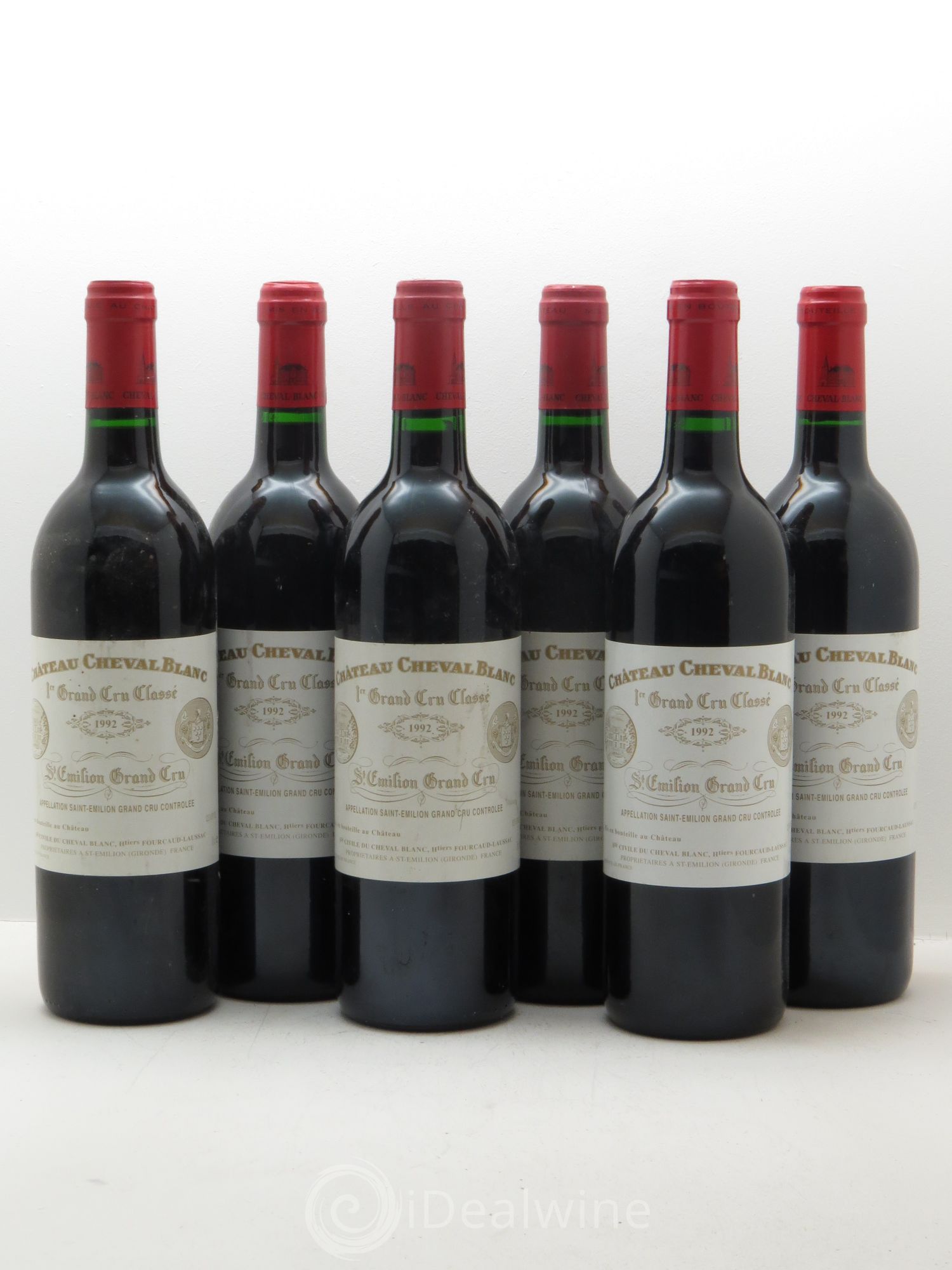 Château Cheval Blanc 1er Grand Cru Classé A 1992 - Lot de 6 bouteilles - 0