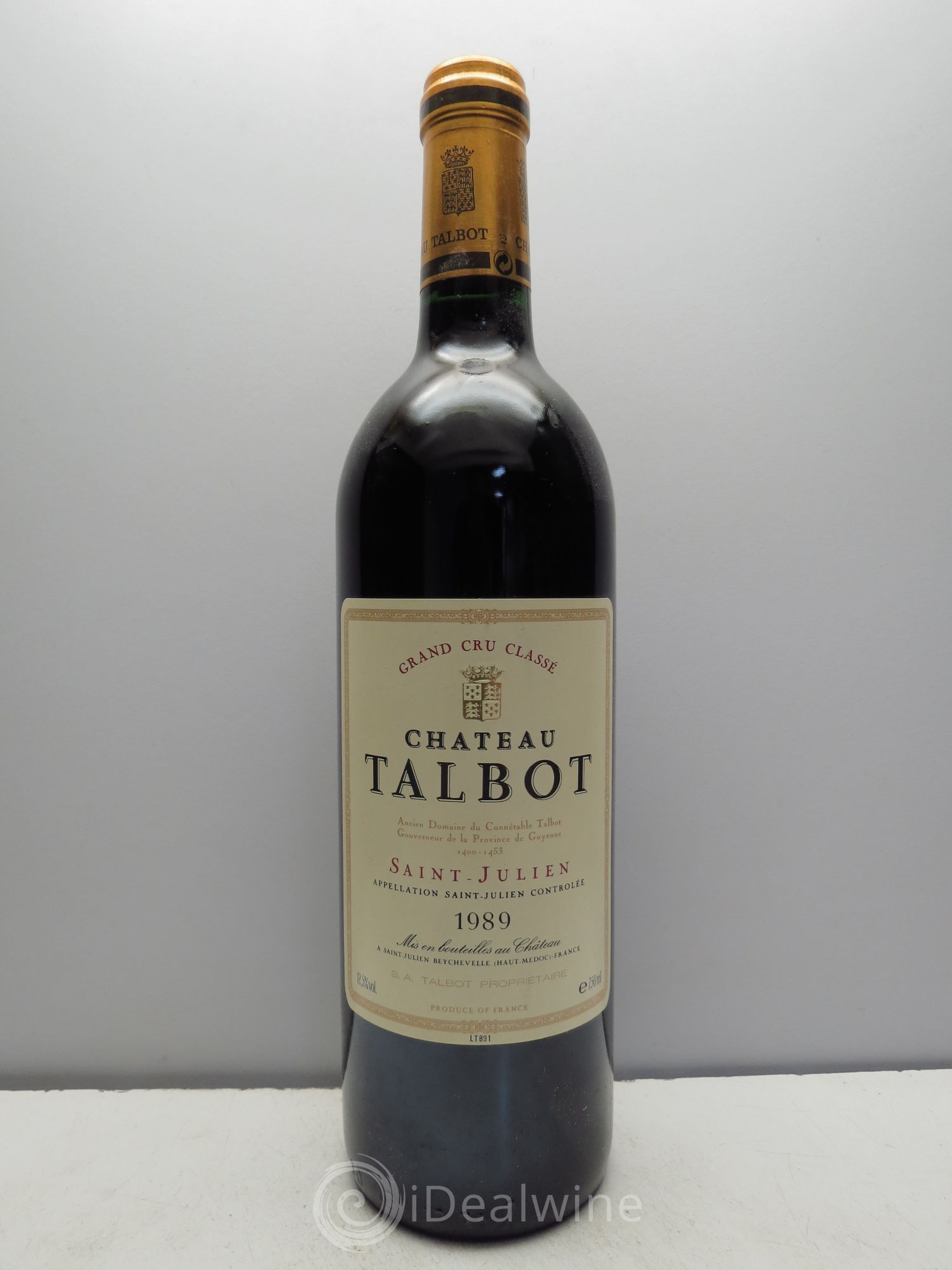 Château Talbot 4ème Grand Cru Classé 1989 - Lot de 1 bouteille - 0