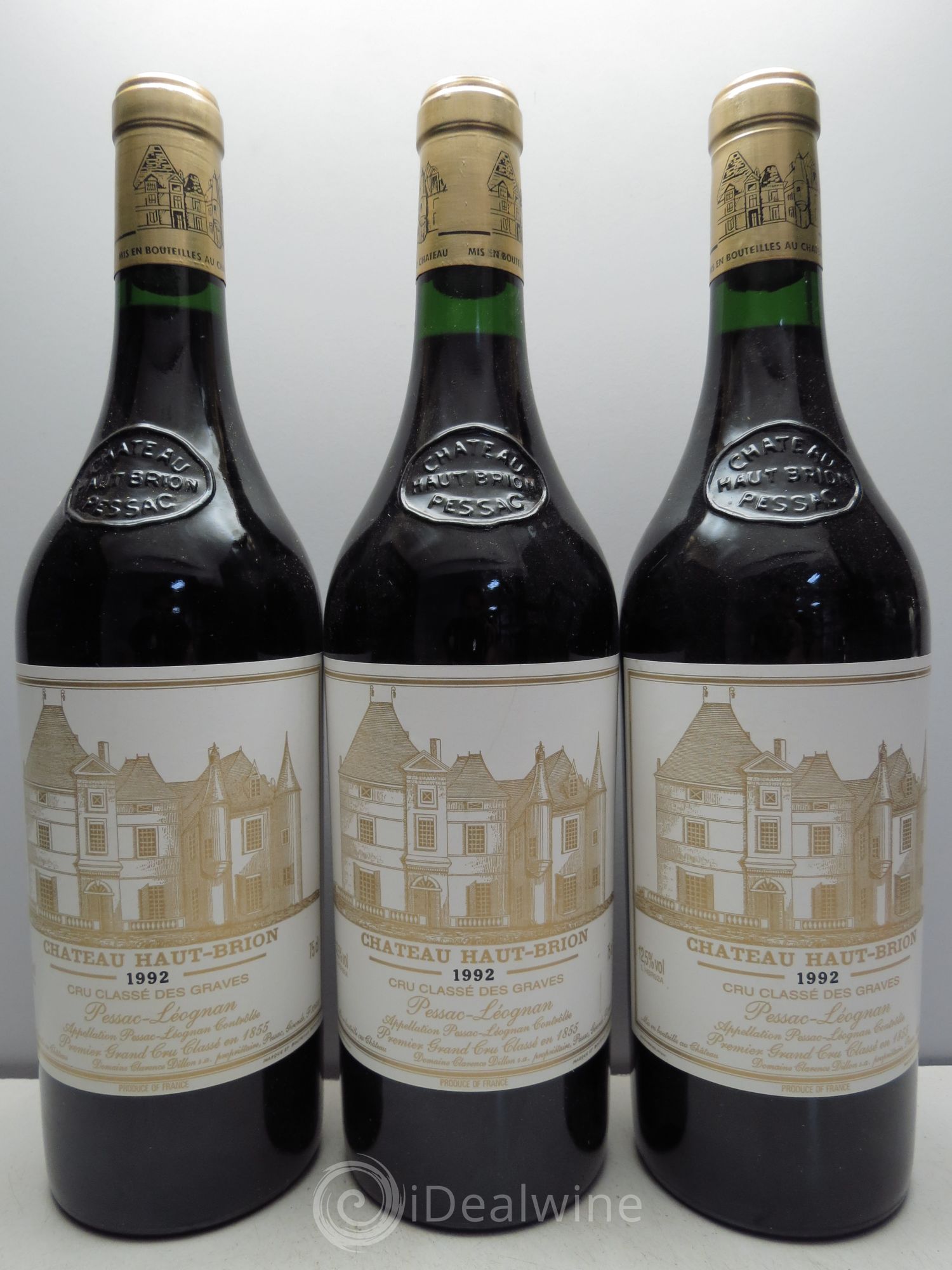 Château Haut Brion 1er Grand Cru Classé 1992 - Lot de 3 bouteilles - 0