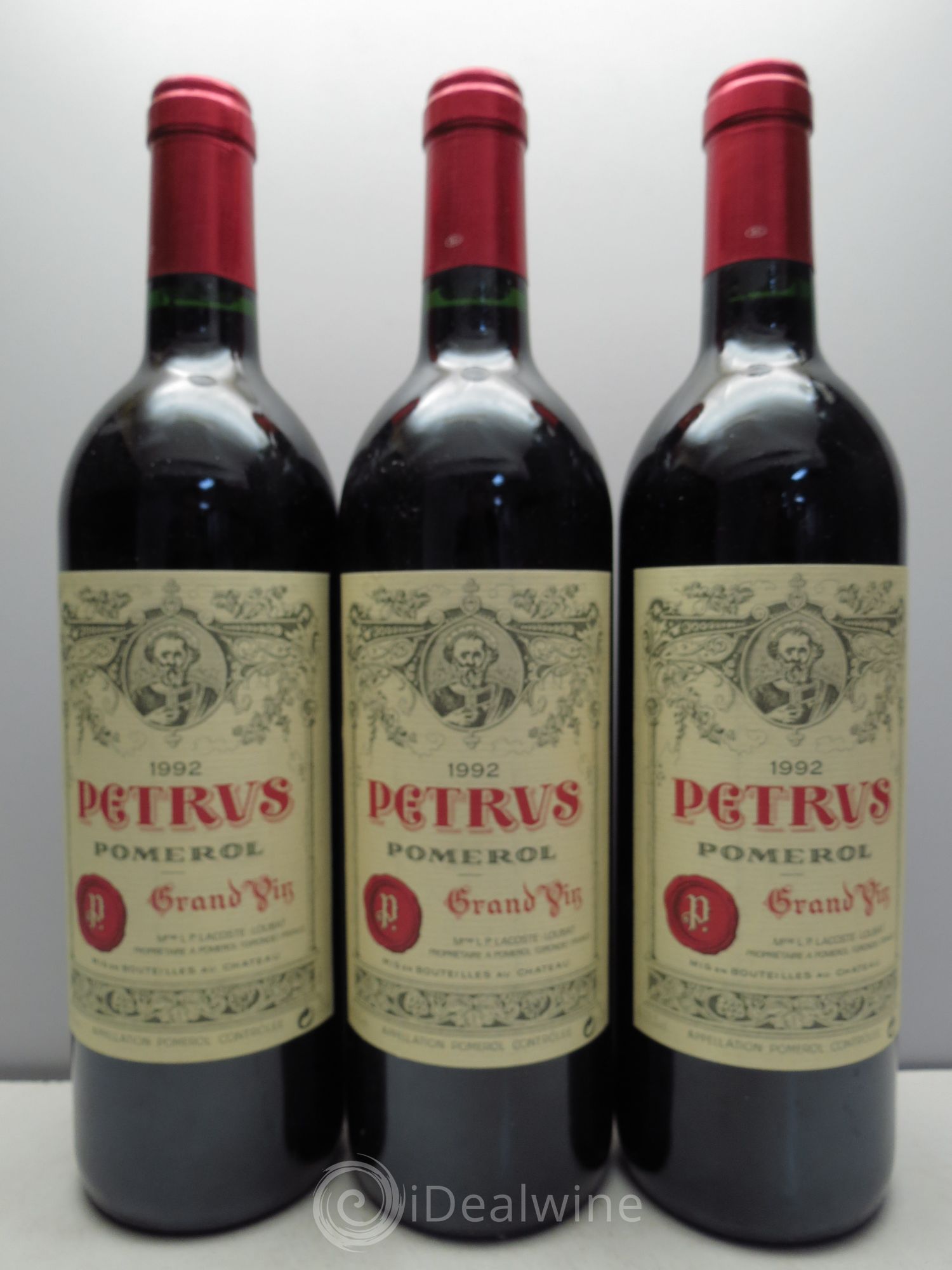 Petrus 1992 - Lot de 3 bouteilles - 0