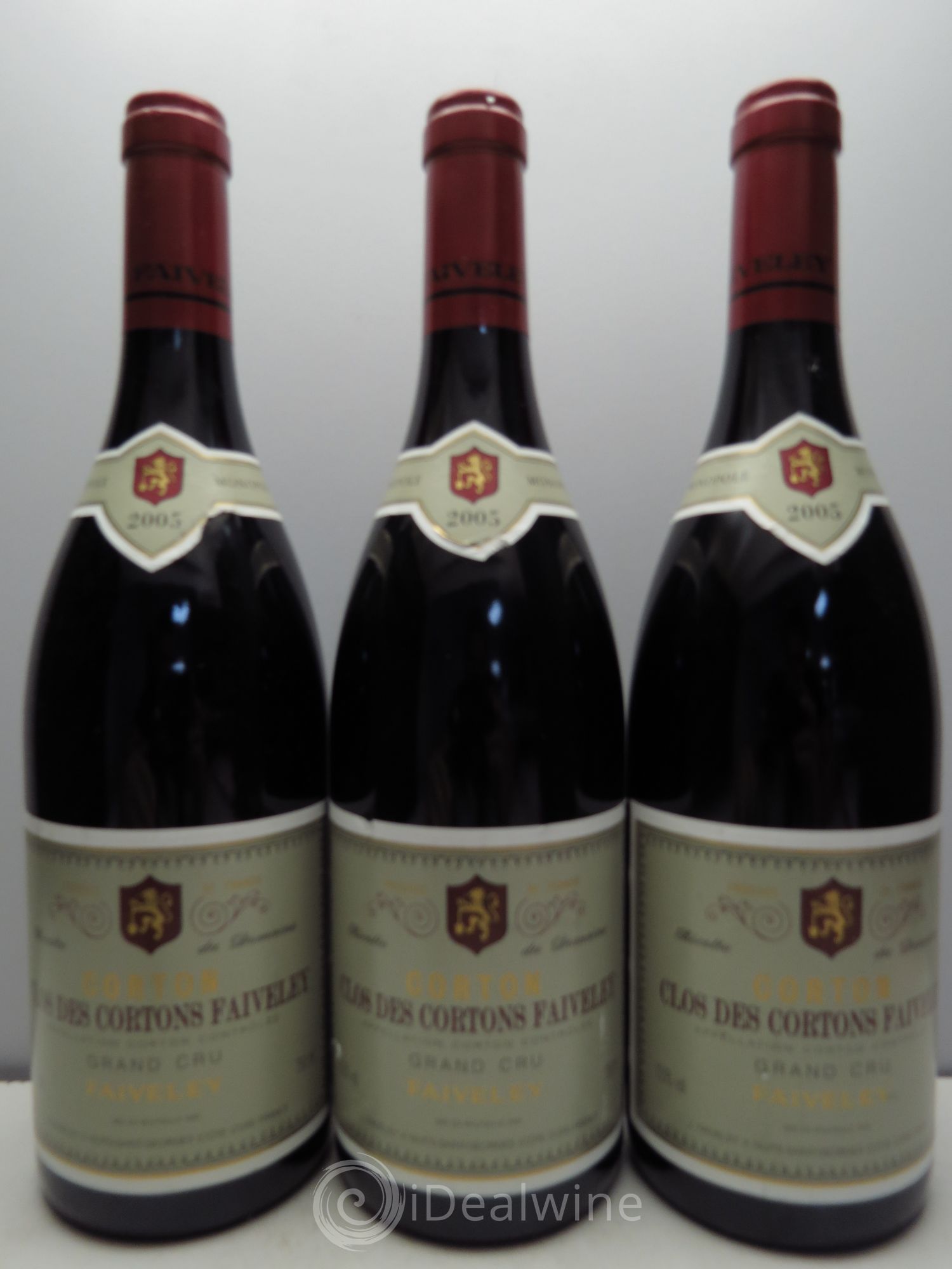 Corton Grand Cru Clos des Cortons Faiveley 2005 - Lot de 3 bouteilles - 0