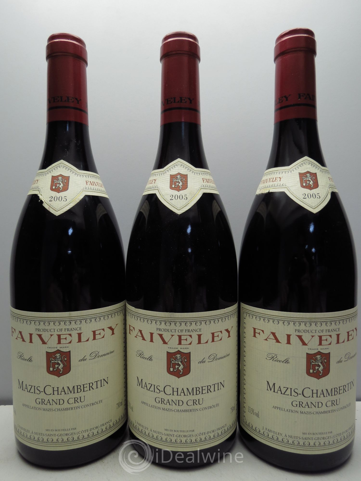 Mazis-Chambertin Grand Cru Faiveley 2005 - Lot de 3 bouteilles - 0
