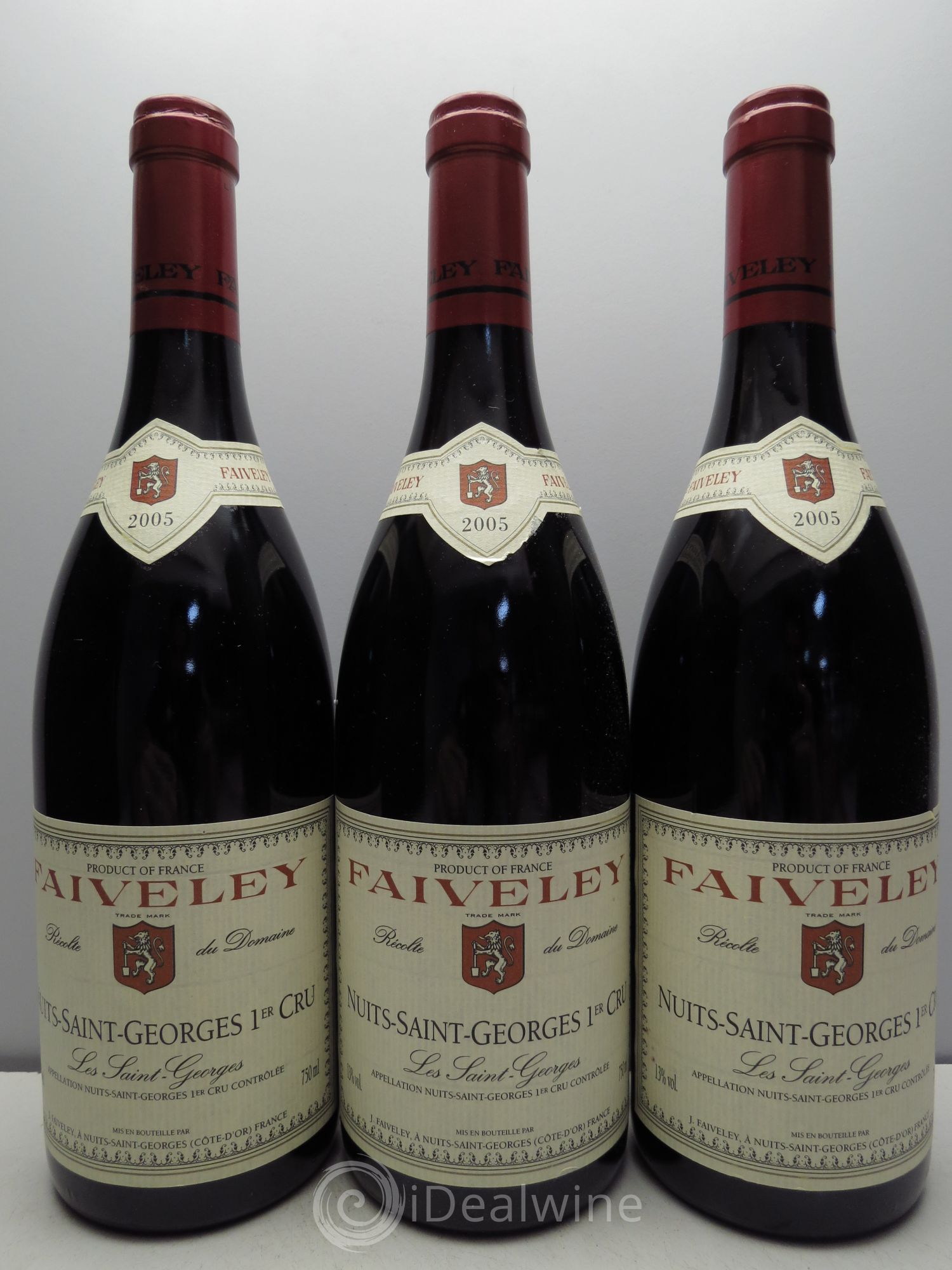 Nuits-Saint-Georges 1er Cru Les Saint-Georges Faiveley 2005 - Lot de 3 bouteilles - 0