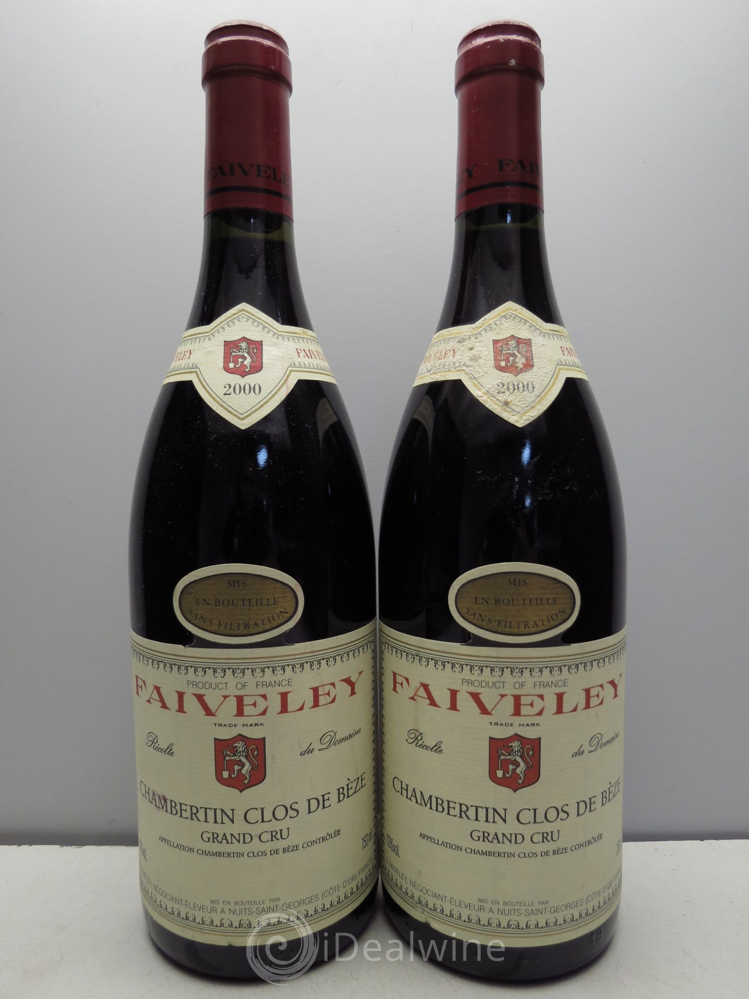 Chambertin Clos de Bèze Grand Cru Faiveley 2000 - Lot de 2 bouteilles - 0