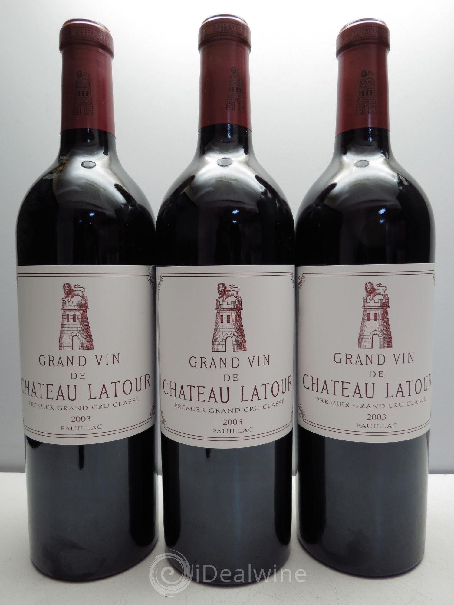 Château Latour 1er Grand Cru Classé 2003 - Lot de 3 bouteilles - 0