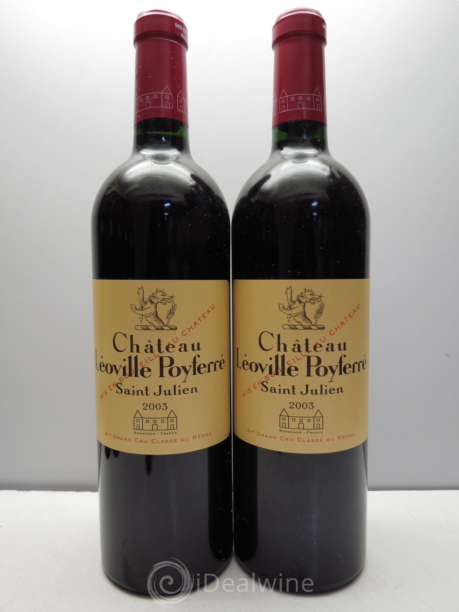Château Léoville Poyferré 2ème Grand Cru Classé 2003 - Lotto di 12 bottiglie - 1