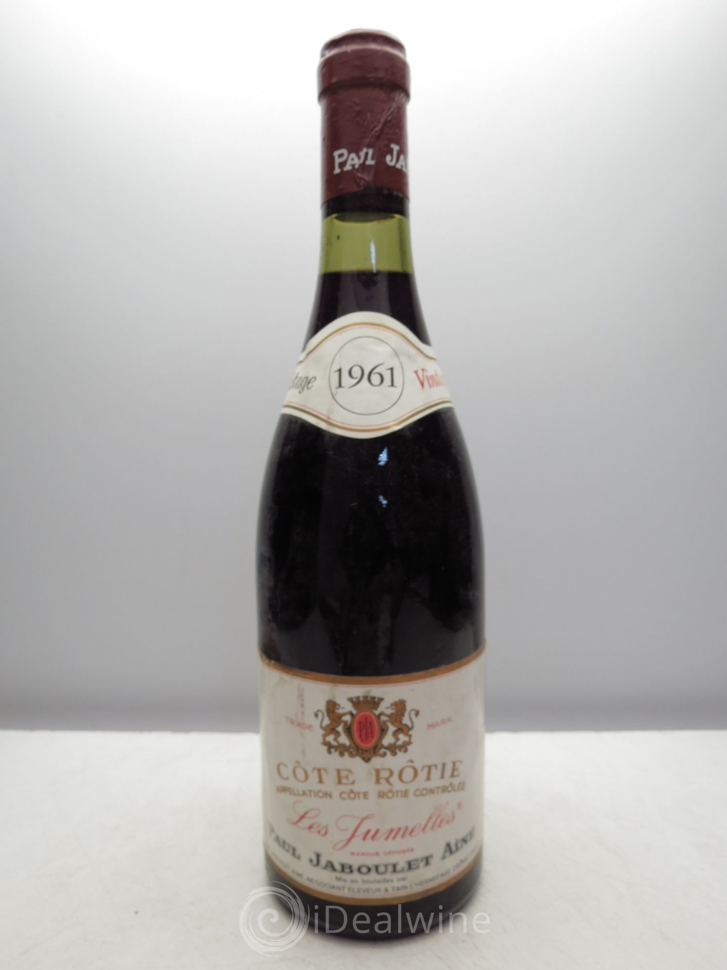 Côte-Rôtie Les Jumelles Paul Jaboulet Ainé 1961 - Lot de 1 bouteille - 0