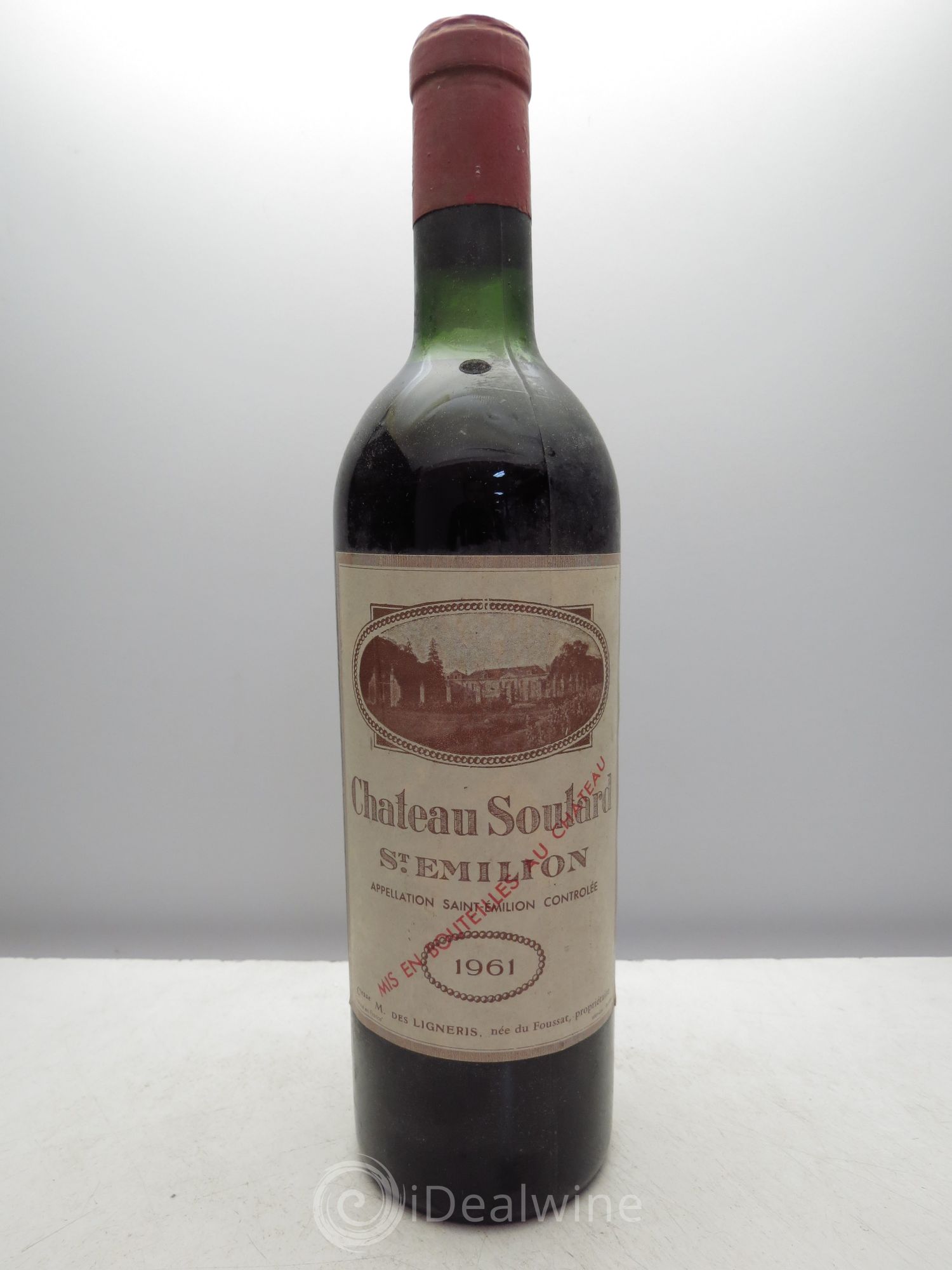 Château Soutard Grand Cru Classé 1961 - Lot de 1 bouteille - 0