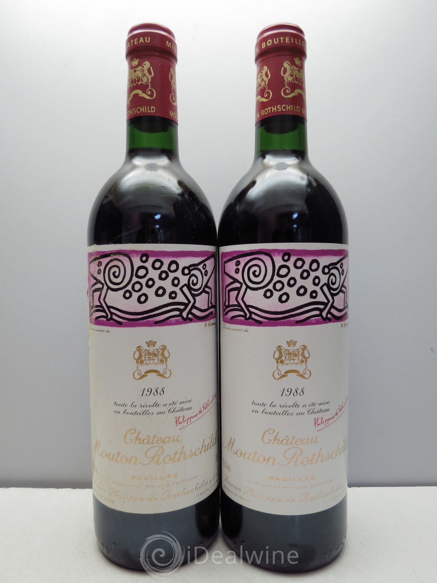 Château Mouton Rothschild 1er Grand Cru Classé 1988 - Lot de 12 bouteilles - 6