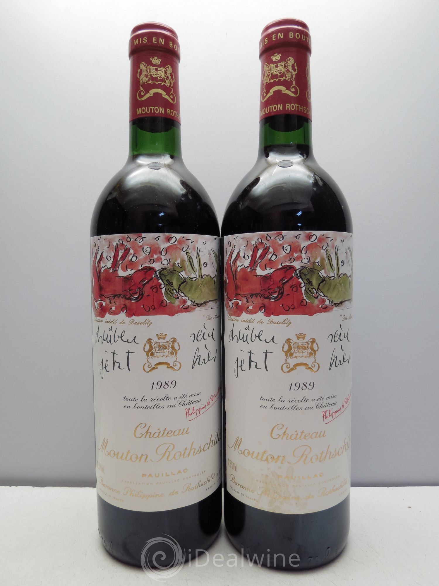 Château Mouton Rothschild 1er Grand Cru Classé 1989 - Lot de 12 bouteilles - 2