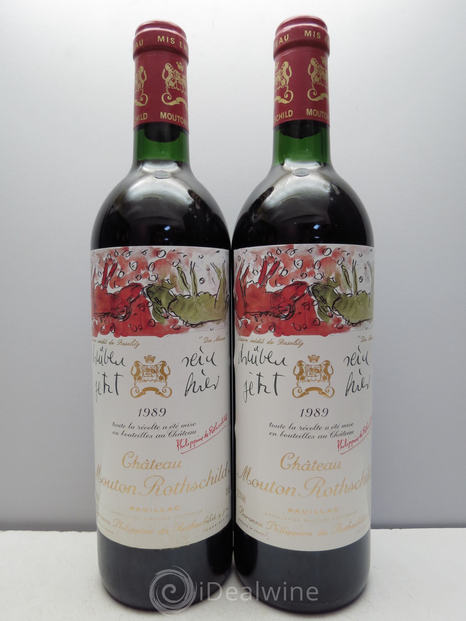 Château Mouton Rothschild 1er Grand Cru Classé 1989 - Lot de 12 bouteilles - 2
