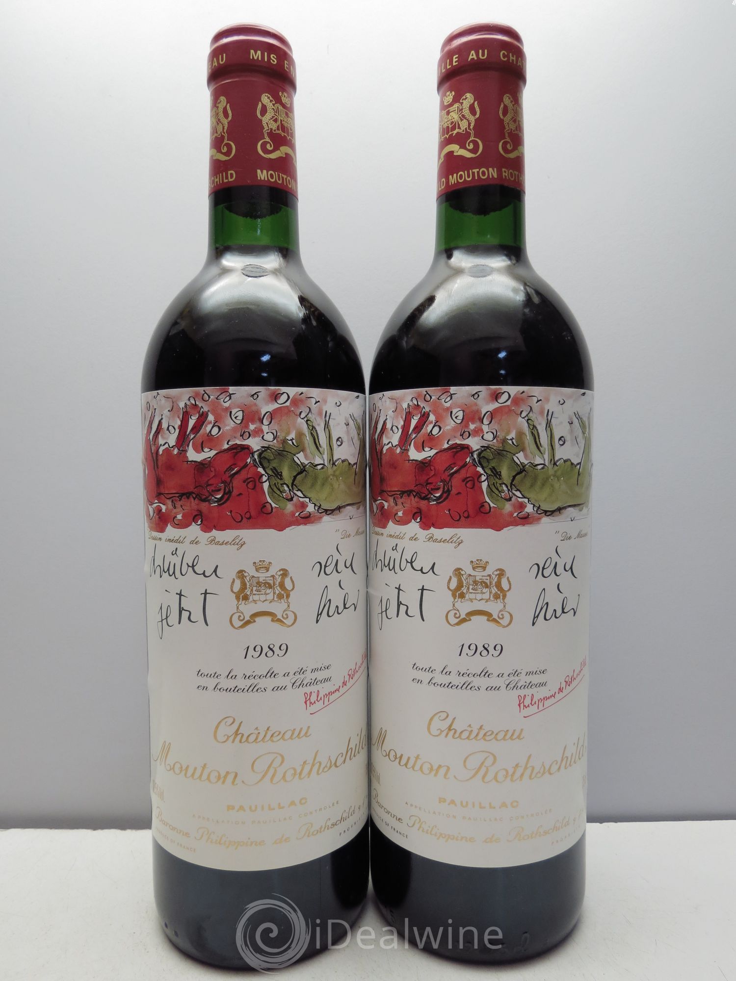Château Mouton Rothschild 1er Grand Cru Classé 1989 - Lot de 12 bouteilles - 6