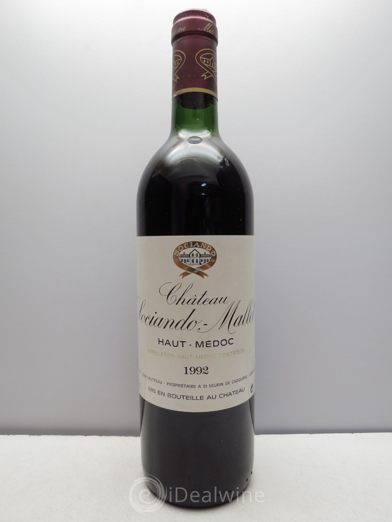 Château Sociando Mallet 1992 - Lot de 12 bouteilles - 0