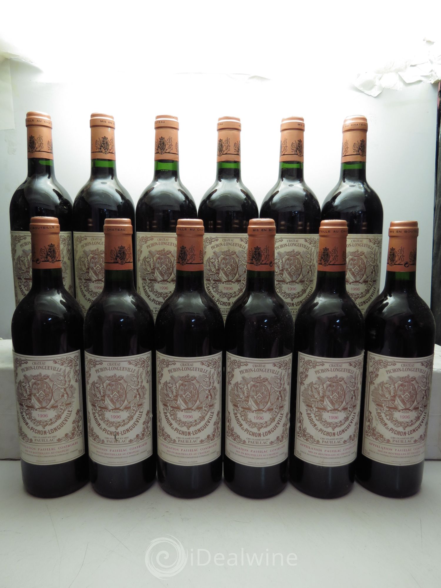 Pichon Longueville Baron 2ème Grand Cru Classé 1996 - Lot de 12 bouteilles - 0