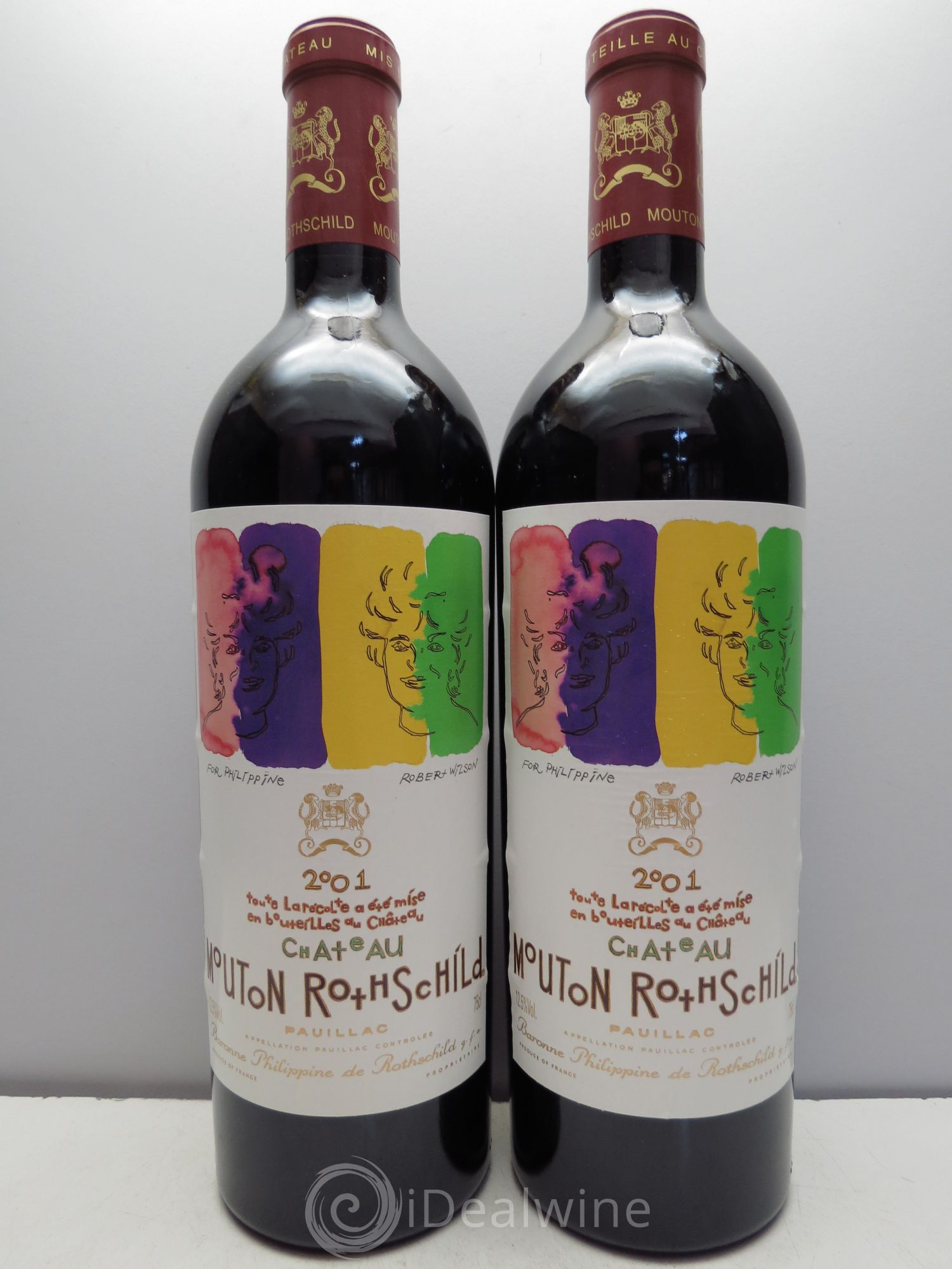 Château Mouton Rothschild 1er Grand Cru Classé 2001 - Lot de 6 bouteilles - 1