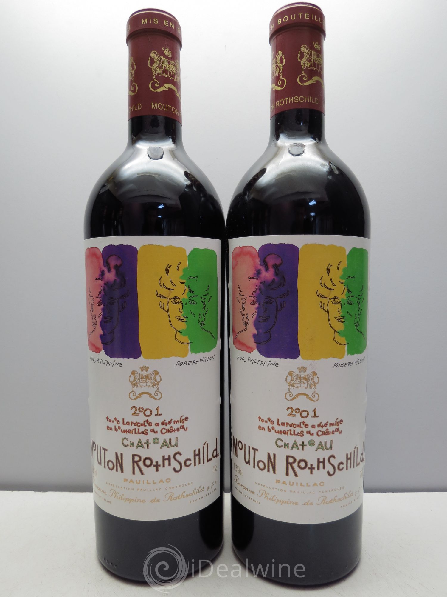 Château Mouton Rothschild 1er Grand Cru Classé 2001 - Lot de 6 bouteilles - 1