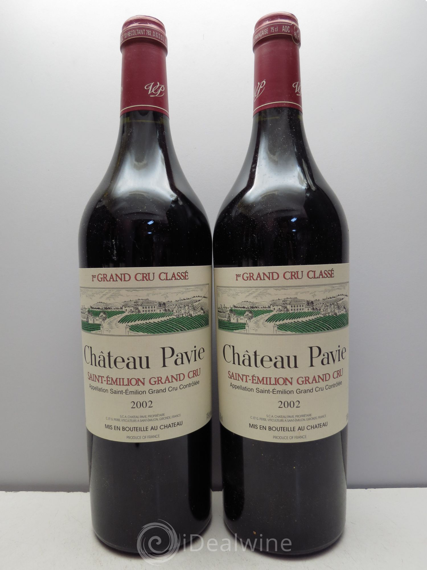 Château Pavie 1er Grand Cru Classé A 2002 - Lot de 12 bouteilles - 1