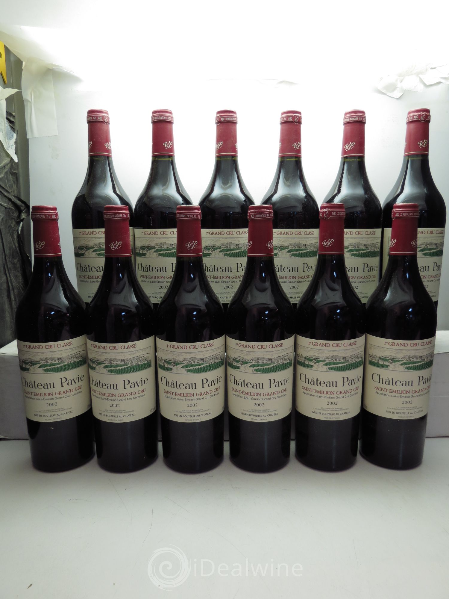 Château Pavie 1er Grand Cru Classé A 2002 - Lot de 12 bouteilles - 0