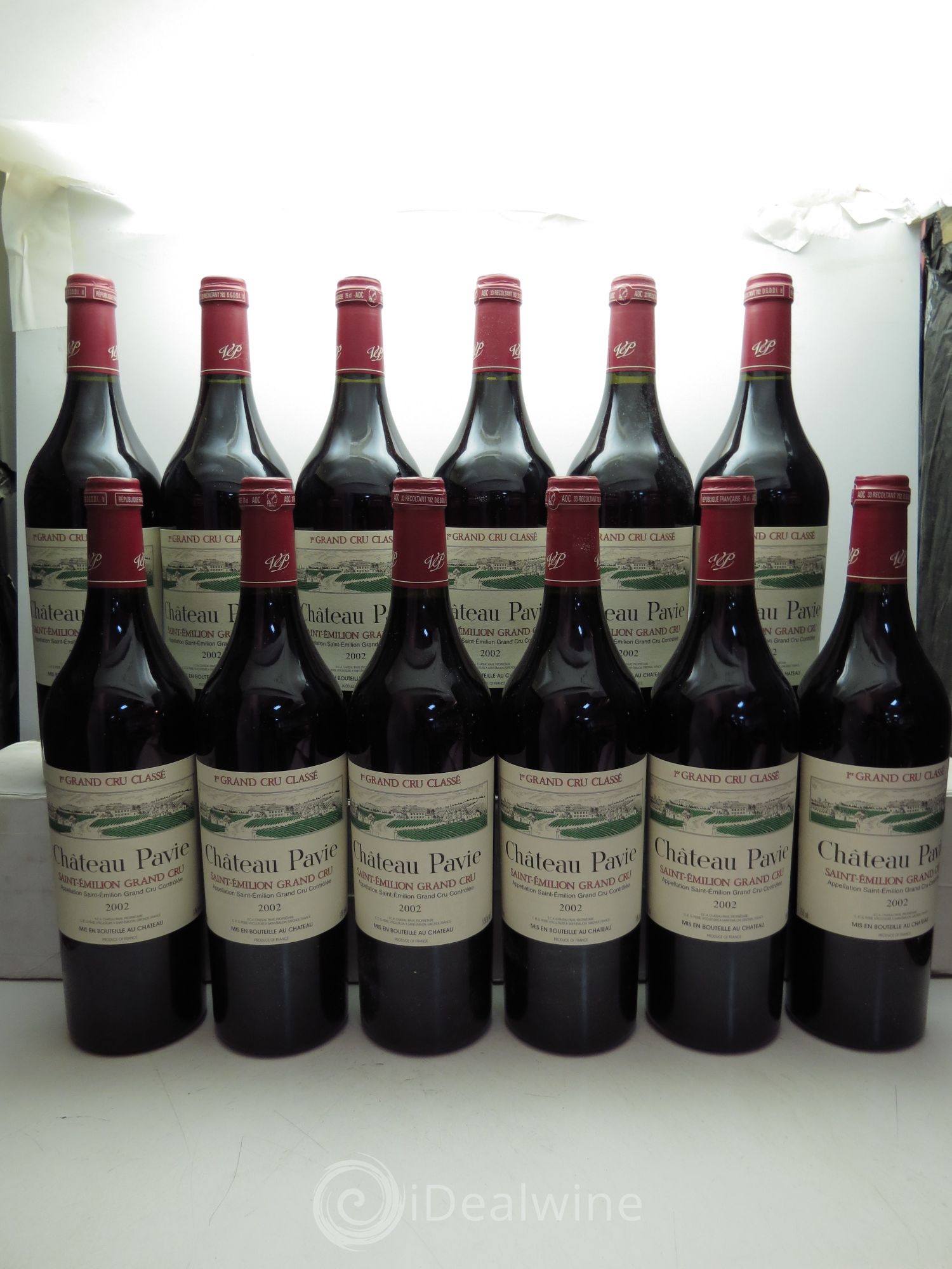 Château Pavie 1er Grand Cru Classé A 2002 - Lot de 12 bouteilles - 0