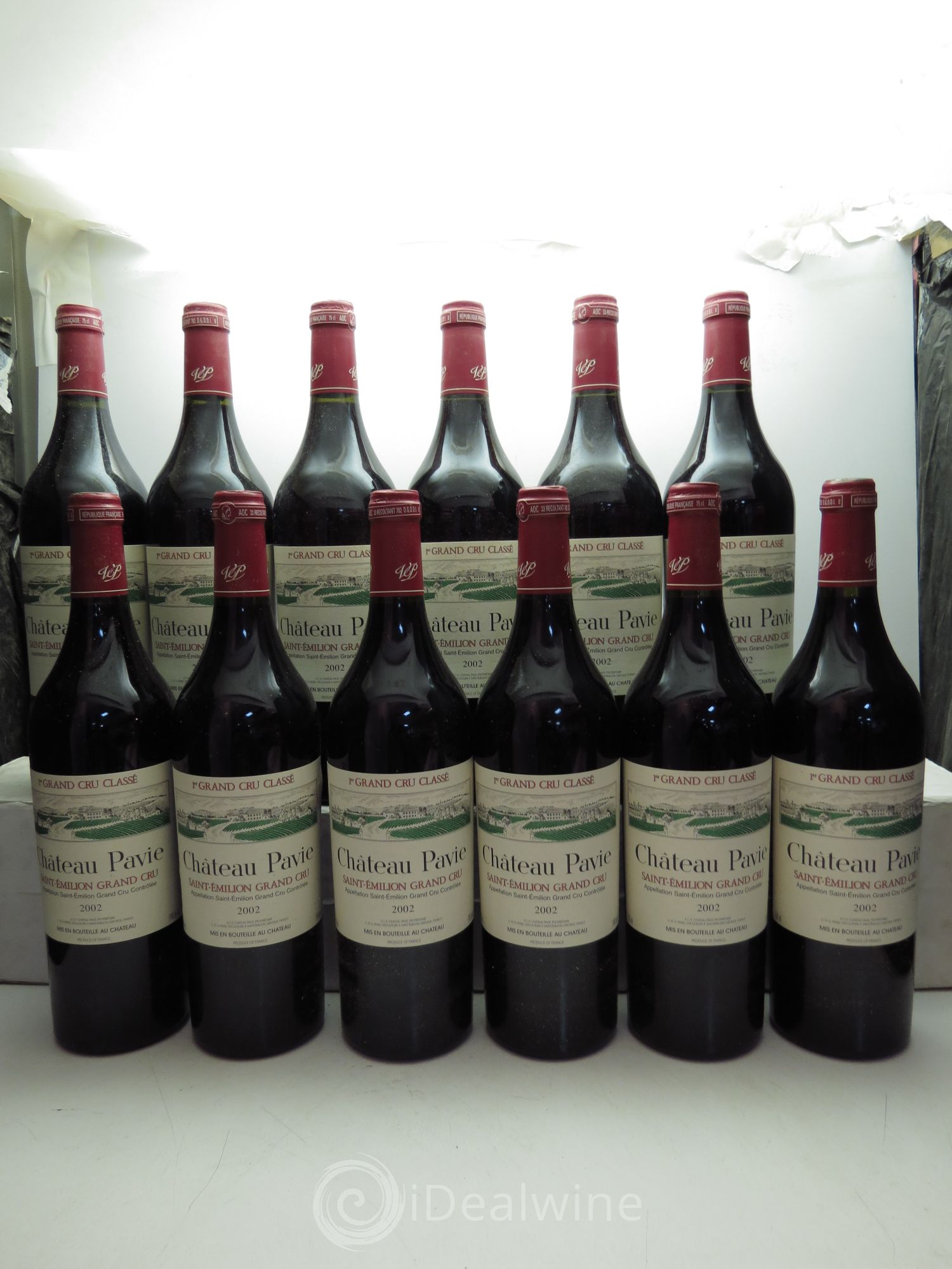 Château Pavie 1er Grand Cru Classé A 2002 - Lot de 12 bouteilles - 0