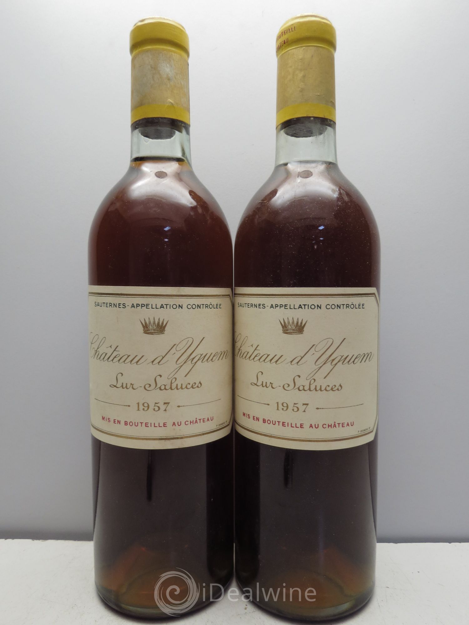 Château d' Yquem 1er Cru Classé Supérieur 1957 - Lotto di 2 bottiglie - 0