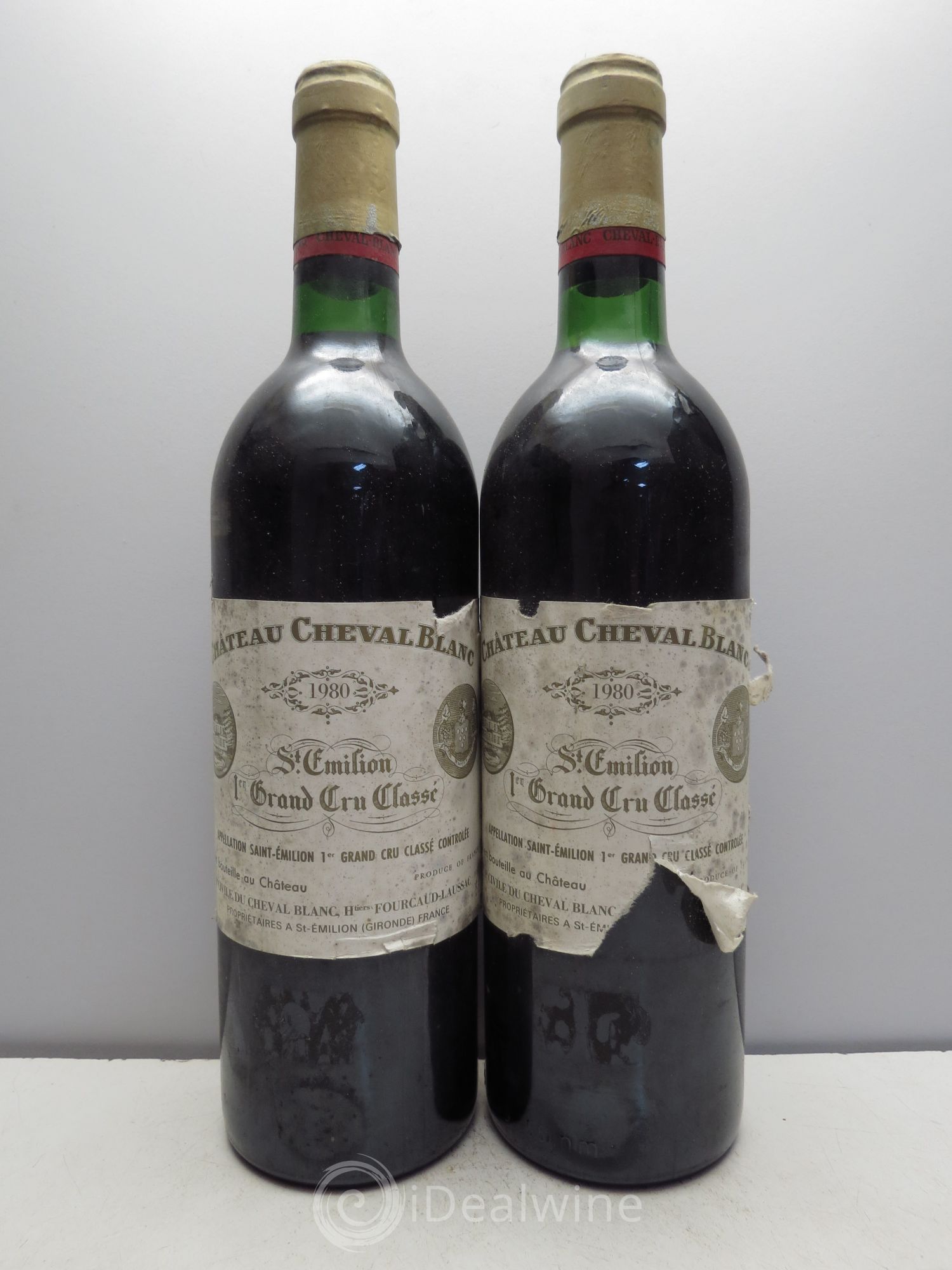 Château Cheval Blanc 1er Grand Cru Classé A 1980 - Lot de 2 bouteilles - 0