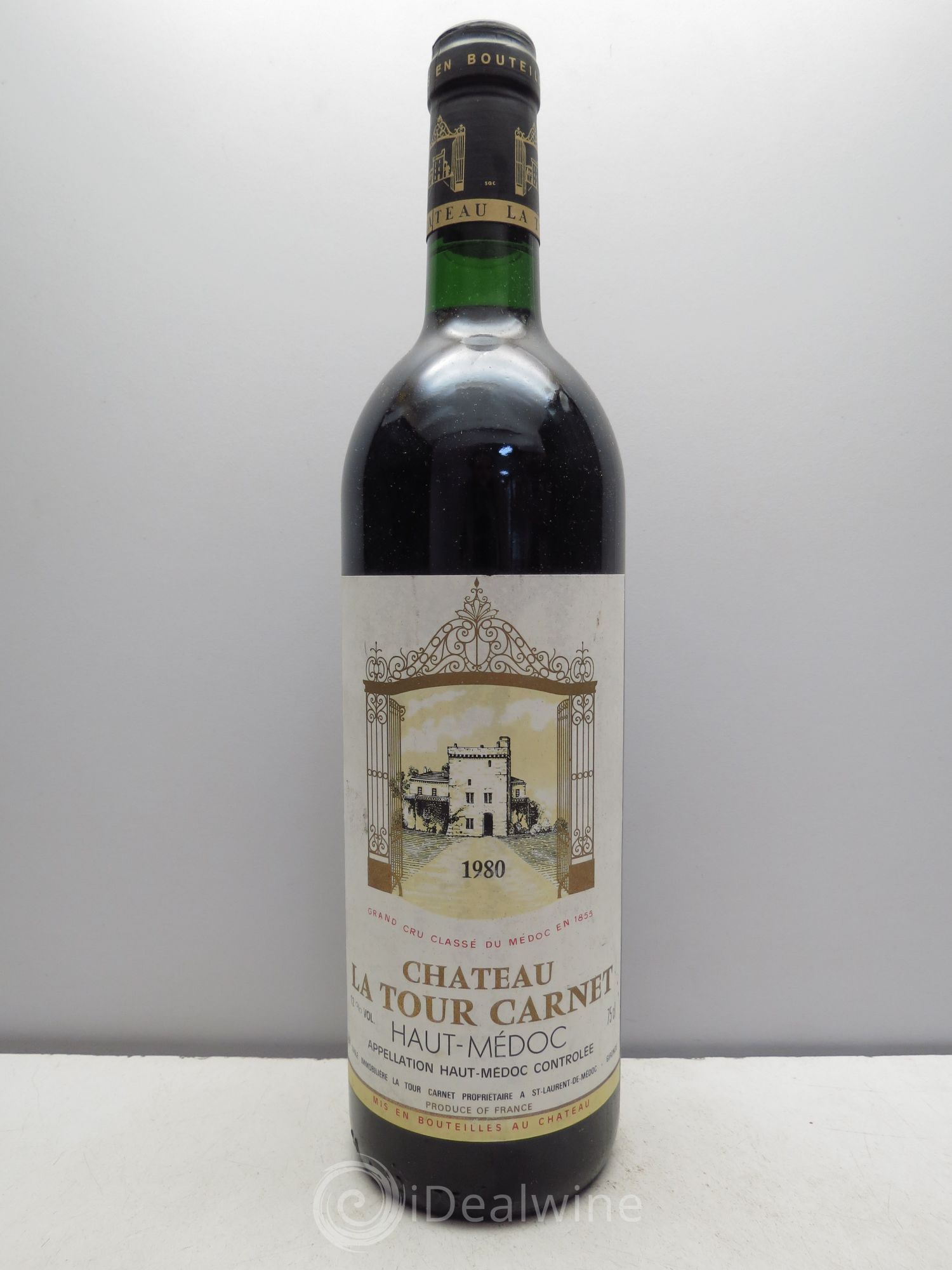 Château la Tour Carnet 4ème Grand Cru Classé 1980 - Lot de 1 bouteille - 0