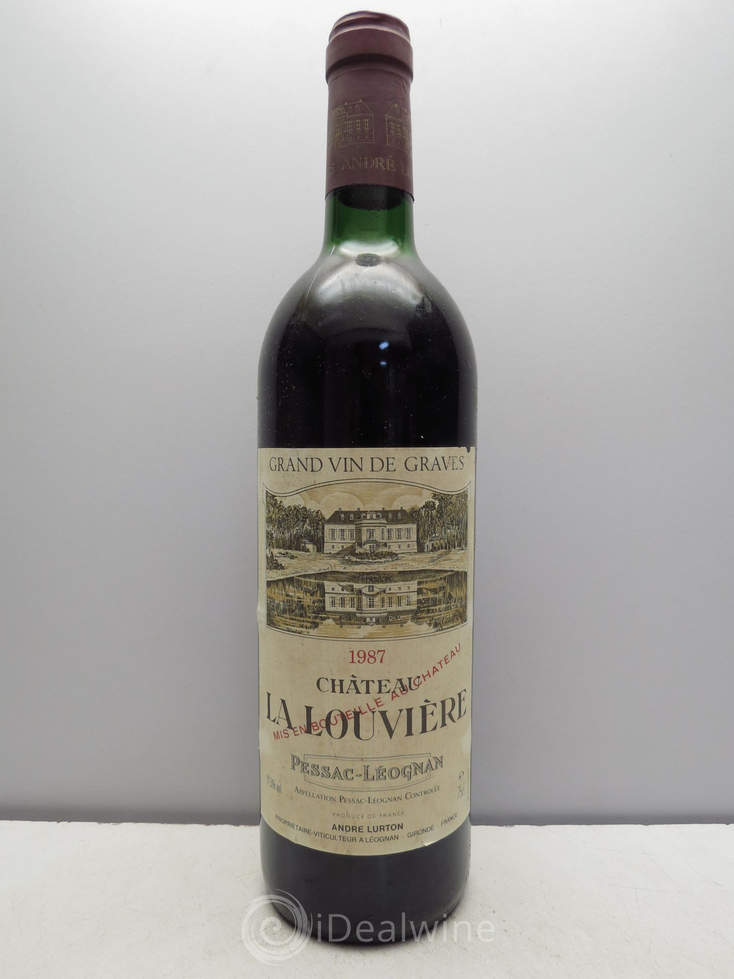 Château la Louvière 1987 - Lot de 1 bouteille - 0